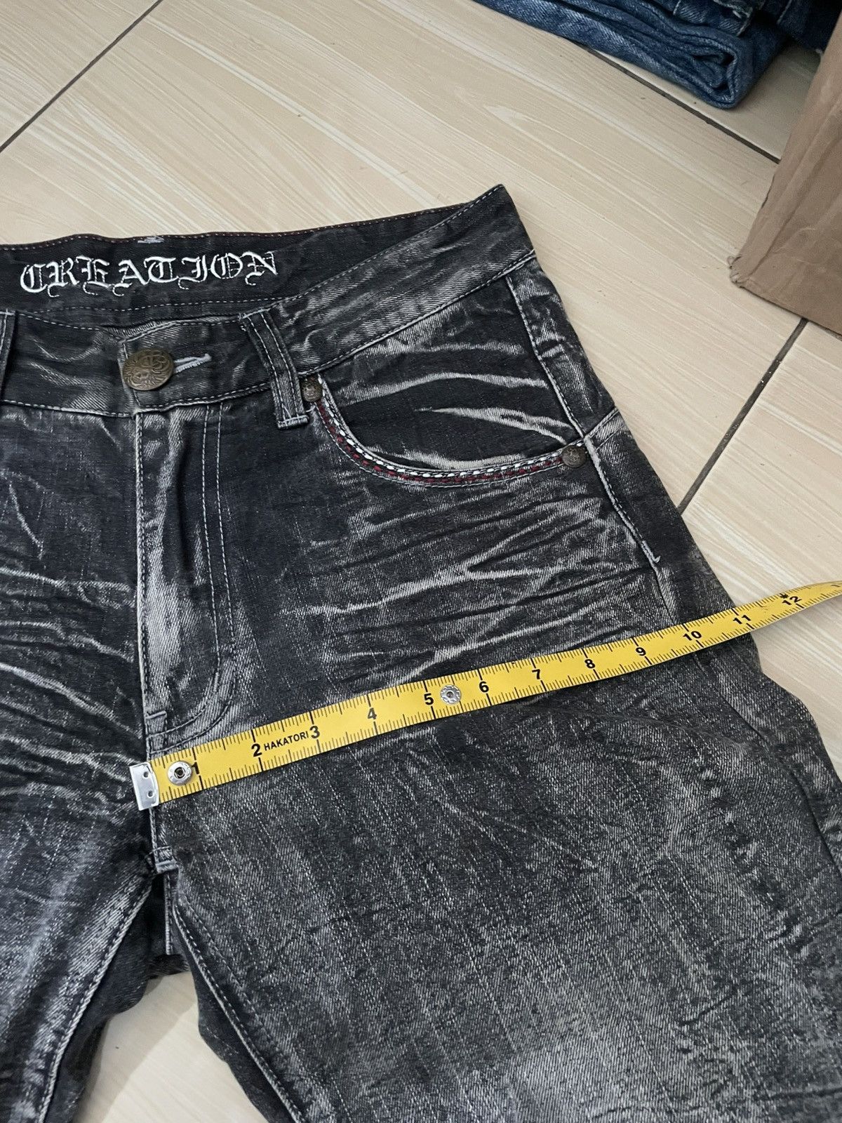 Japanese Brand Y2K Creation fadding denim y2k Size US 32 / EU 48 - 6 Thumbnail