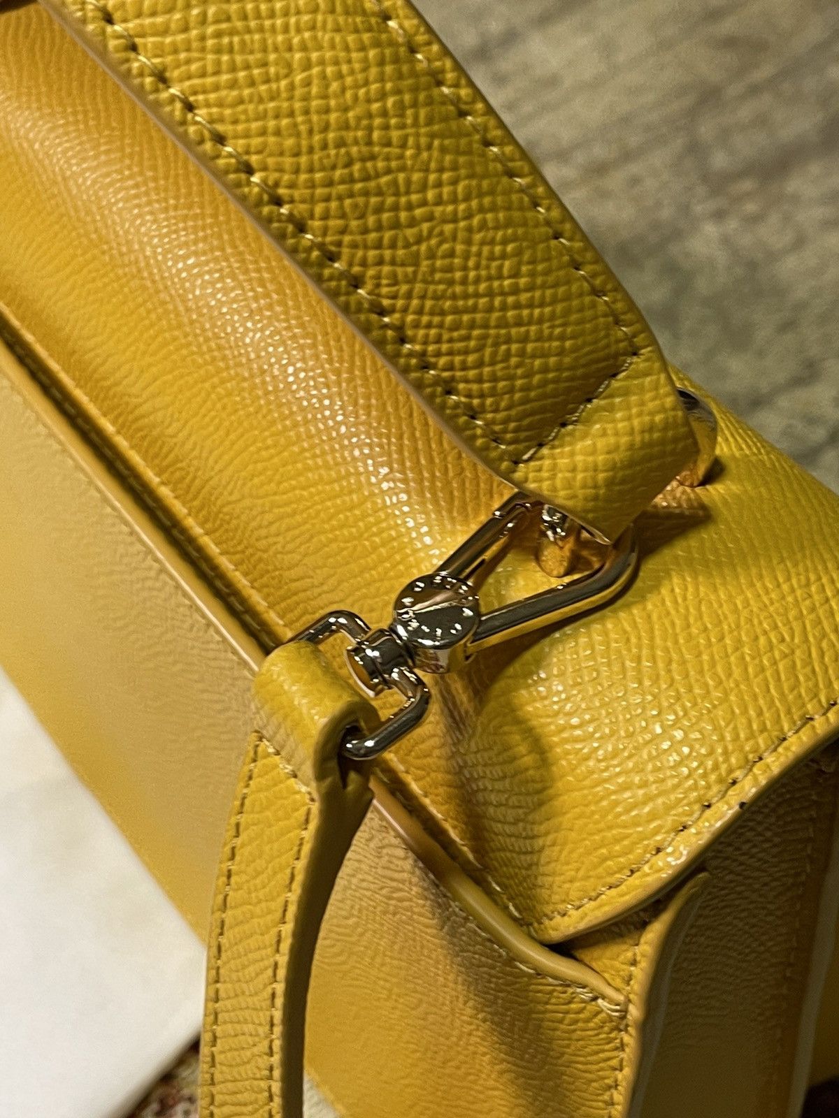 Furla Furla Bella Mini Top Handle Bag – Sunflower Yellow Size ONE SIZE - 6 Thumbnail