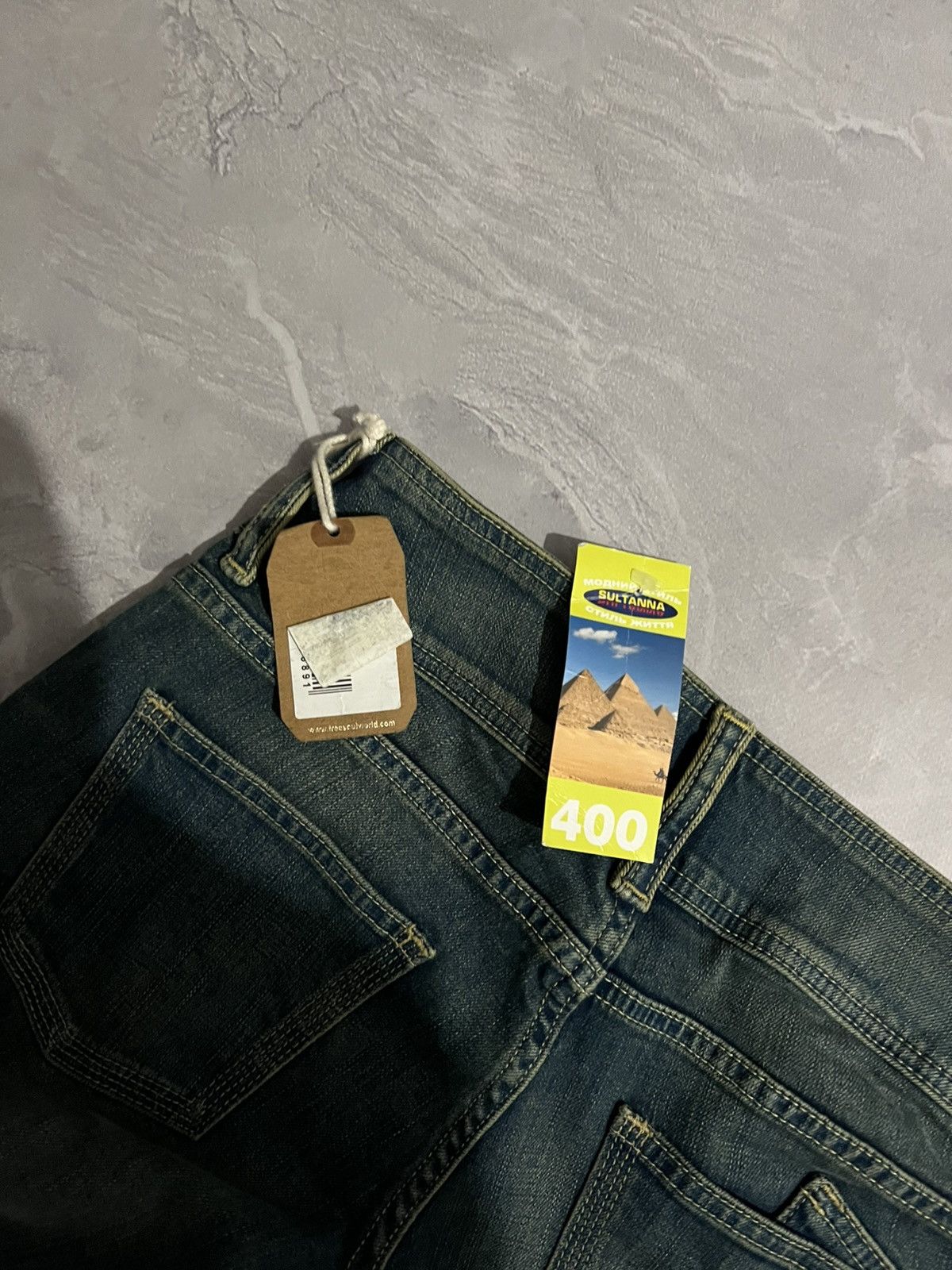 Vintage Washed Green Slim Number Nine Style / Archive Glam Avan 90s Size US 30 / EU 46 - 5 Thumbnail