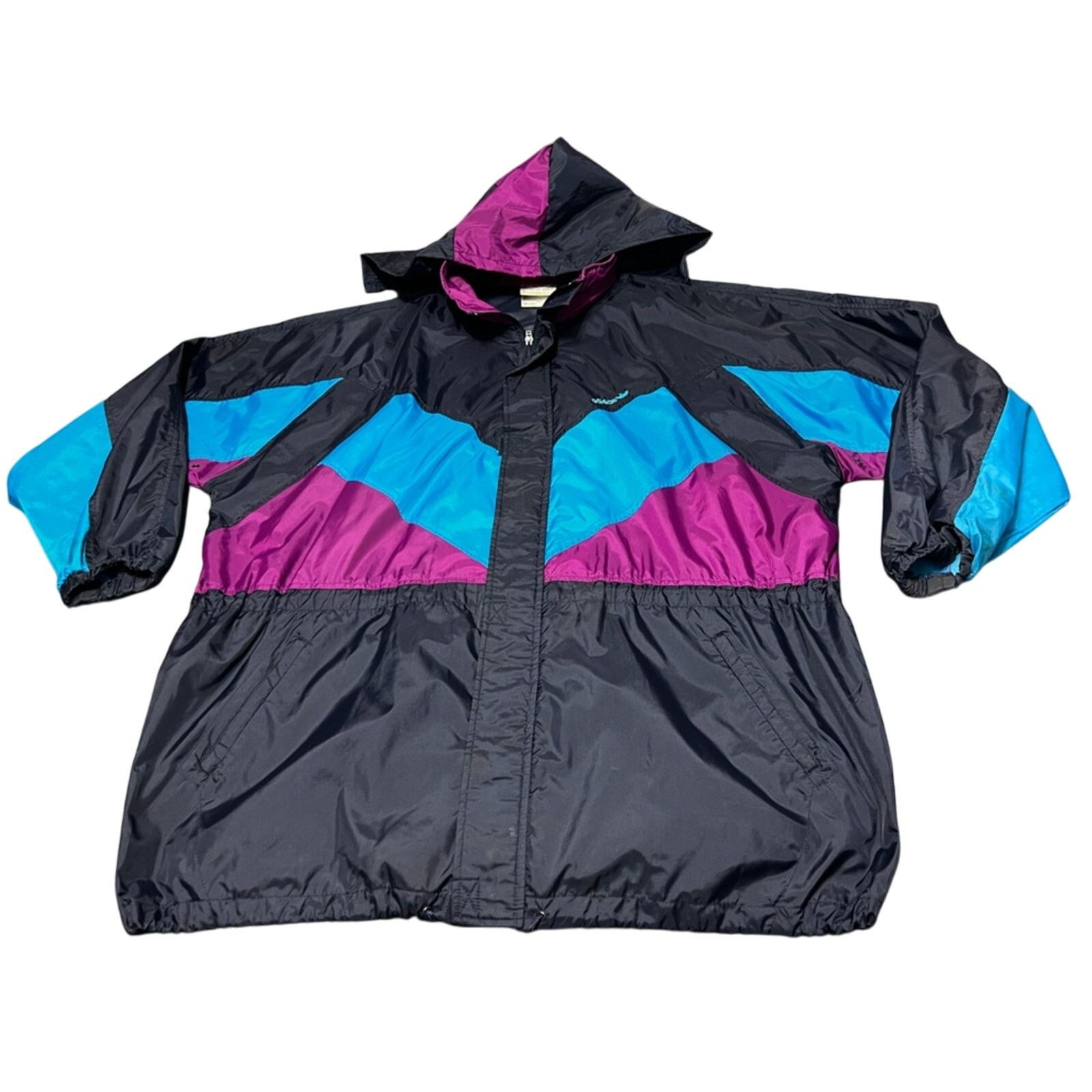 Adidas Vintage adidas Jacket Mens XL Purpe Windbreaker Hooded 80’s Size US XL / EU 56 / 4 - 1 Thumbnail