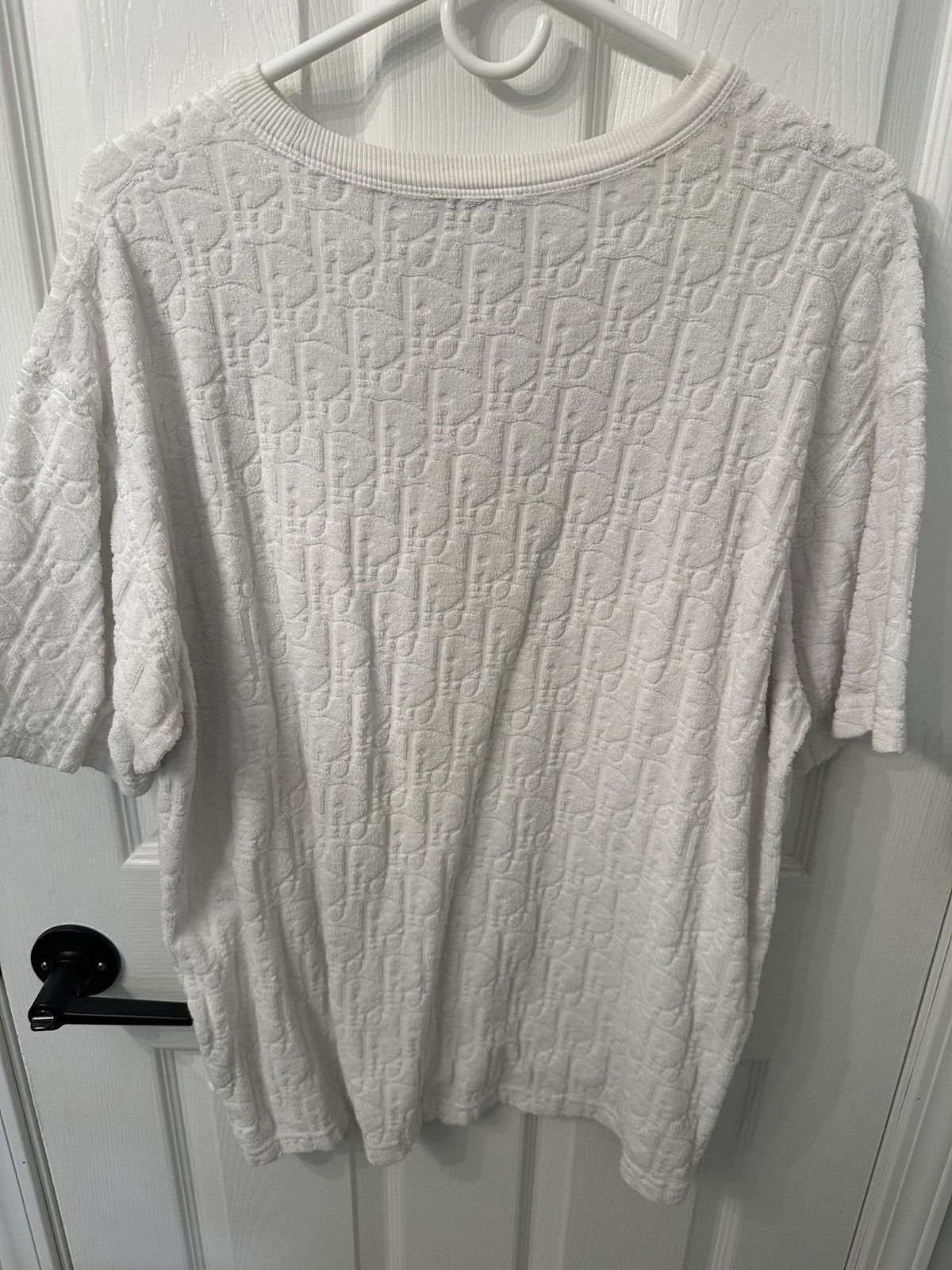 Dior Men's Dior Print Oblique Terry T-Shirt Size US L / EU 52-54 / 3 - 2 Thumbnail