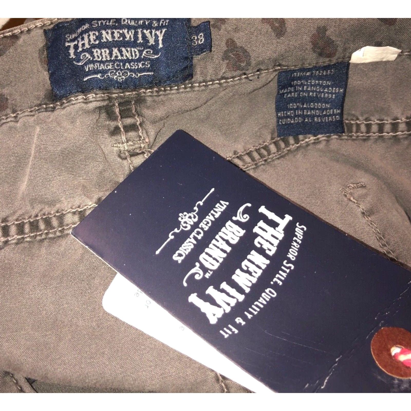 Vintage THE NEW IVY Men’s Cargo Pants Gray Size 38 x 34 Regular NEW Size US 38 / EU 54 - 5 Thumbnail