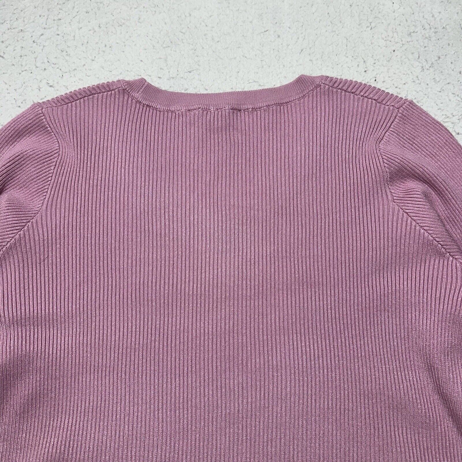 Other Ophelia Roe 2X Scoop Neck Ribbed Stretch Pullover Sweater Size XXL / US 16-18 / IT 52-54 - 11 Thumbnail