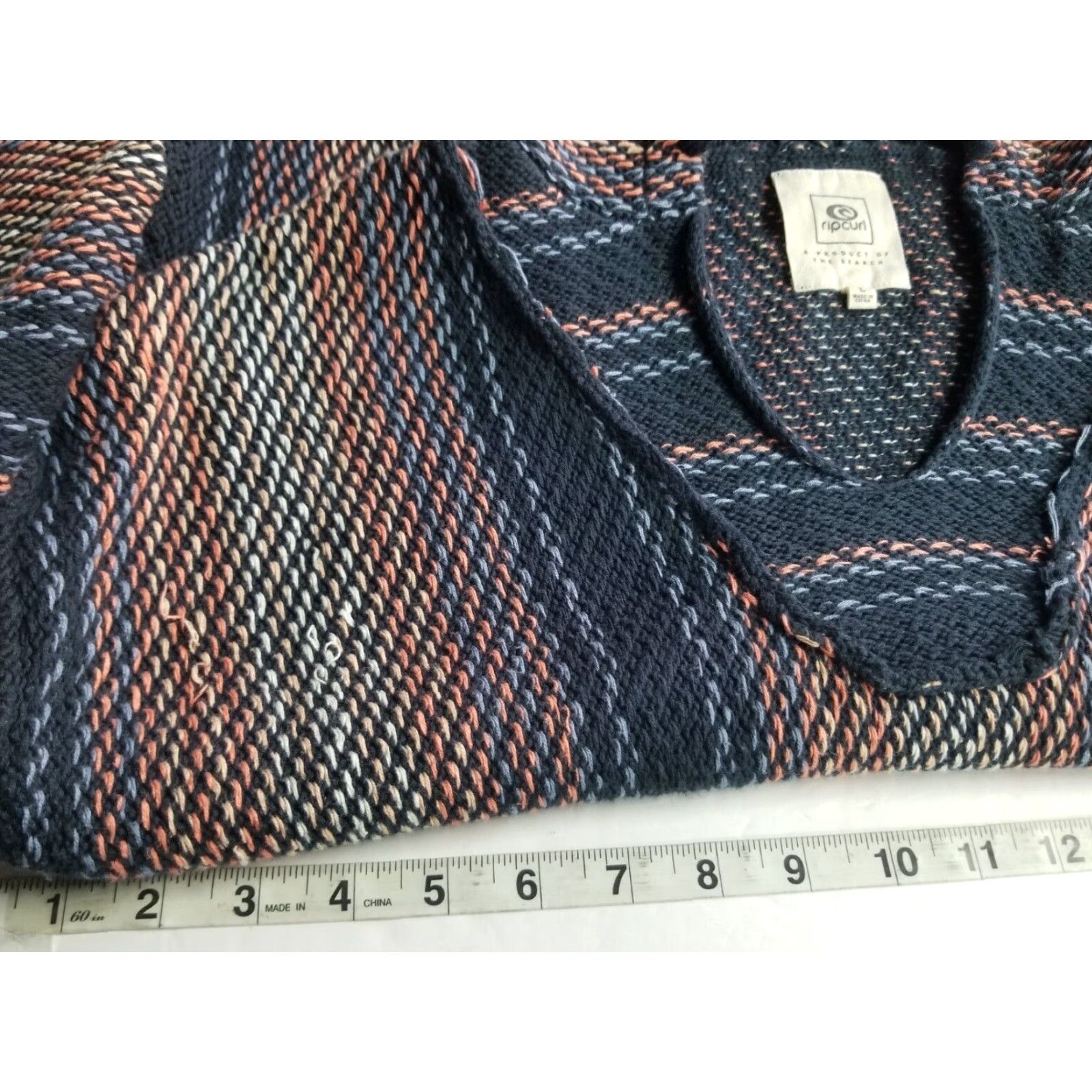 Rip Curl RIP CURL Hoodie Blanket Geometric Multicolor Hooded Pullover Men L Size Large Mens Blanket Hoodie Size US L / EU 52-54 / 3 - 3 Thumbnail