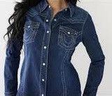 True Religion True Religion Western Denim Shirt Size XS / US 0-2 / IT 36-38 - 8 Thumbnail