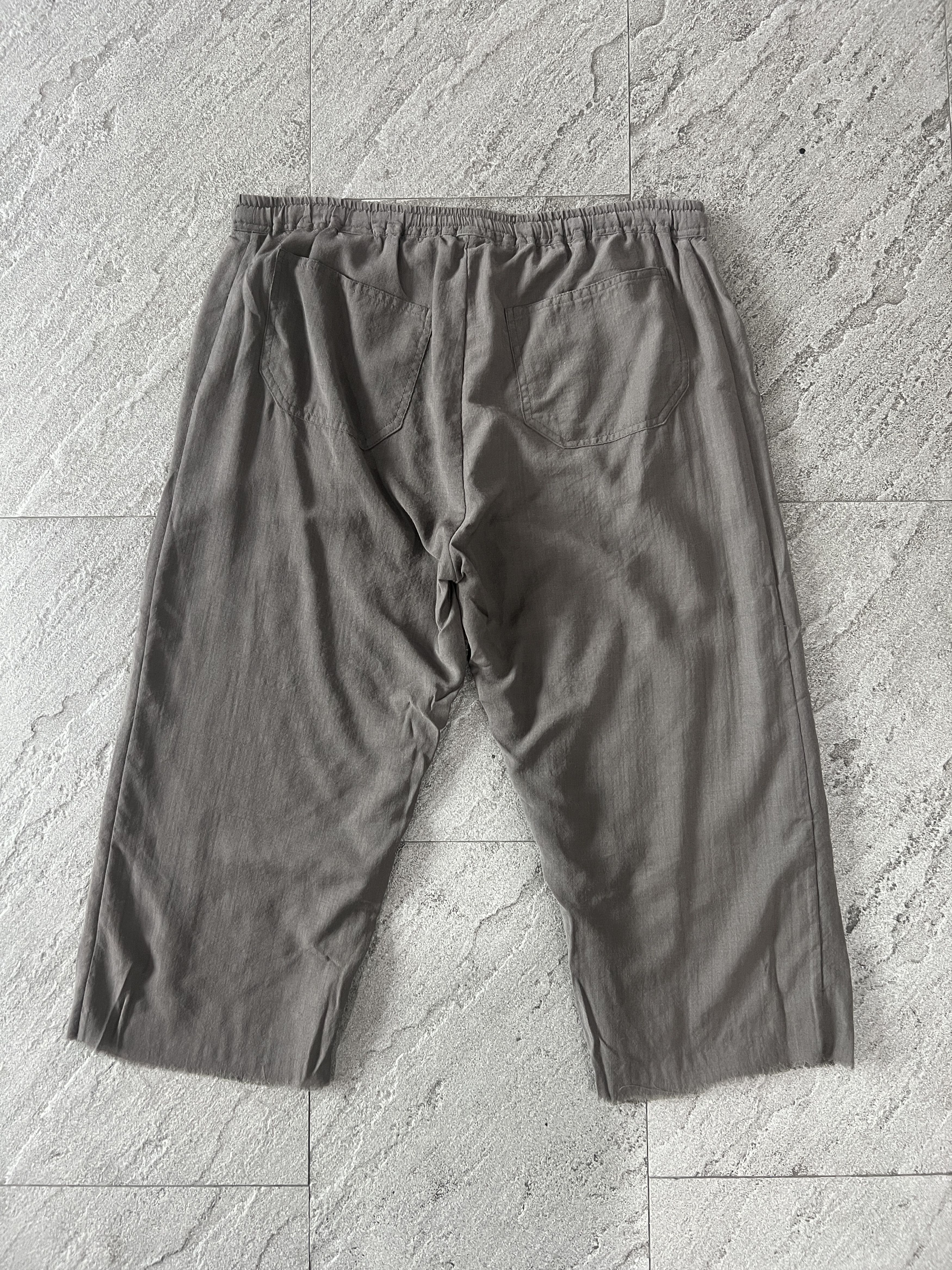 Rick Owens Rick Owens Dust Drop Crotch Raw Hem Cropped Pants Size US 36 / EU 52 - 2 Thumbnail