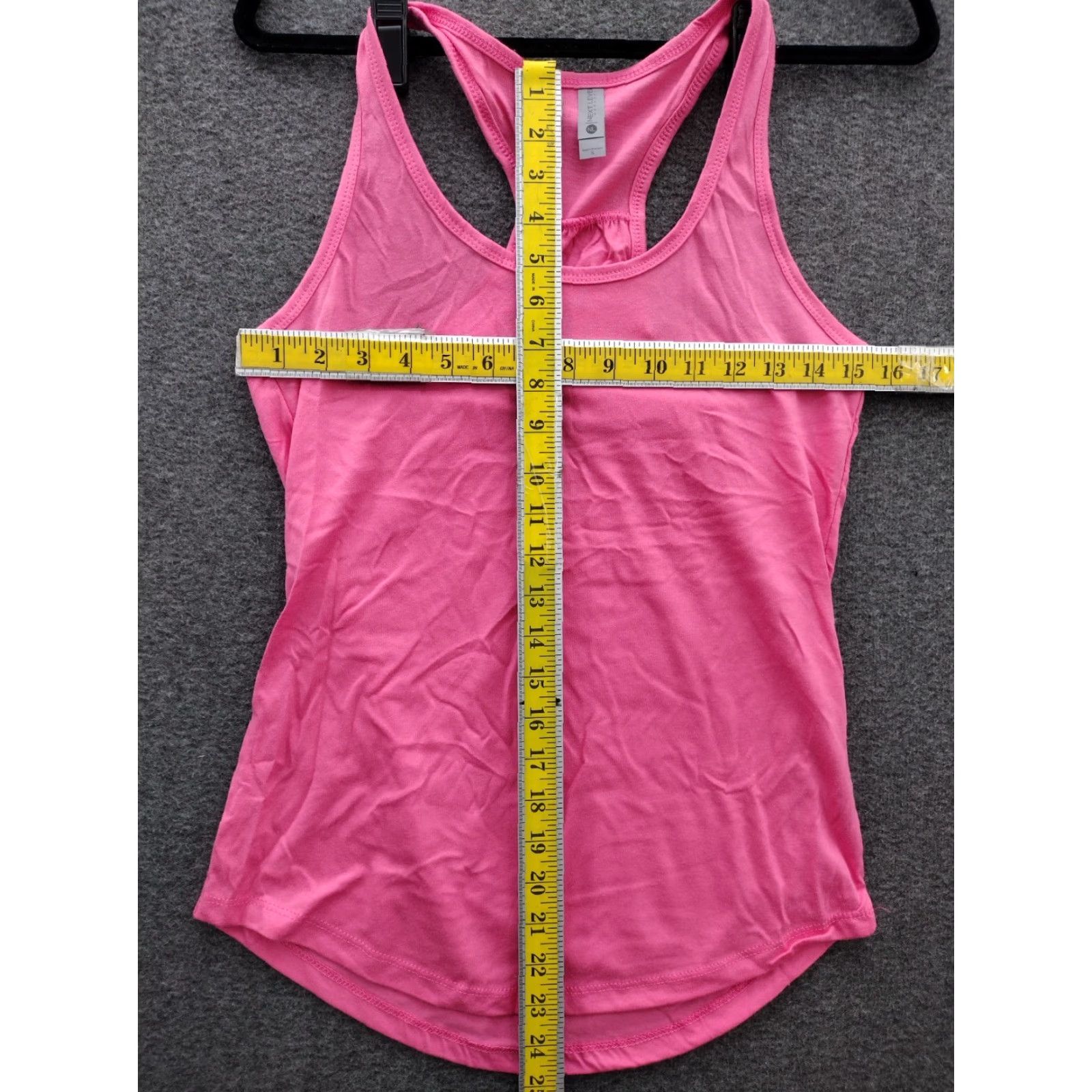 Next Level Next Level Women’s Racerback Athletic Tank Top Shirt Pink S Size S / US 4 / IT 40 - 4 Thumbnail
