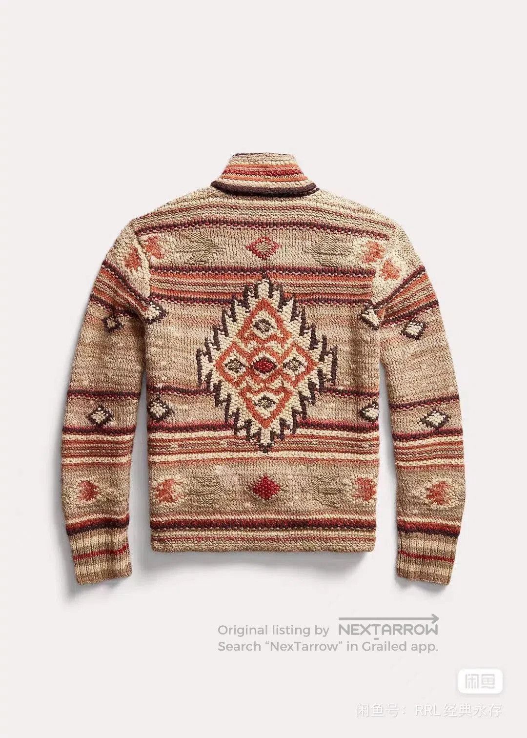 RRL Ralph Lauren RRL Shawl Collar Southwest Sweater. Size US XS / EU 42 / 0 - 6 Thumbnail