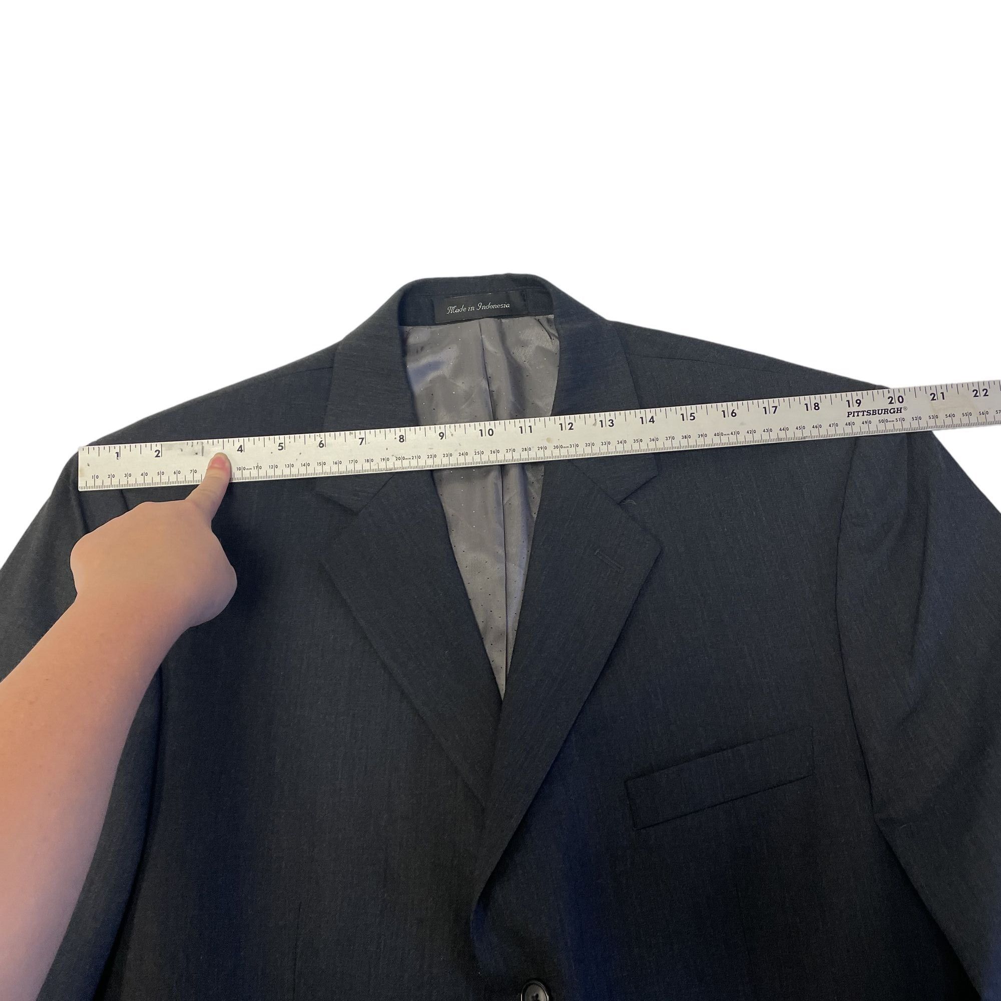 Calvin Klein Calvin Klein MODERN Sport Coat Charcoal Gray 3 btn Jacket Size 42L - 10 Thumbnail