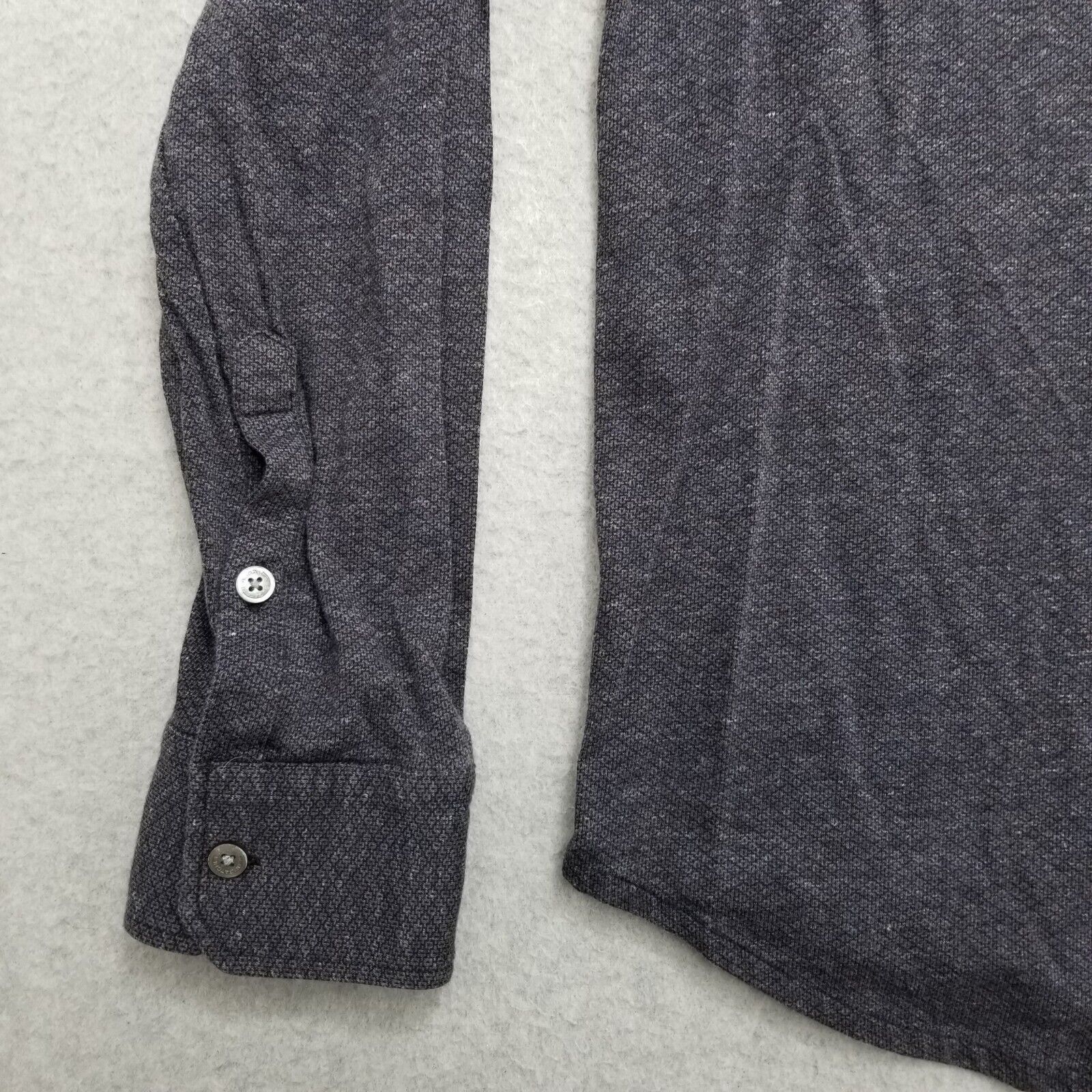 BUGATCHI Bugatchi Shirt Mens L Button Up Long Sleeve Knit Casual Size US L / EU 52-54 / 3 - 2 Thumbnail