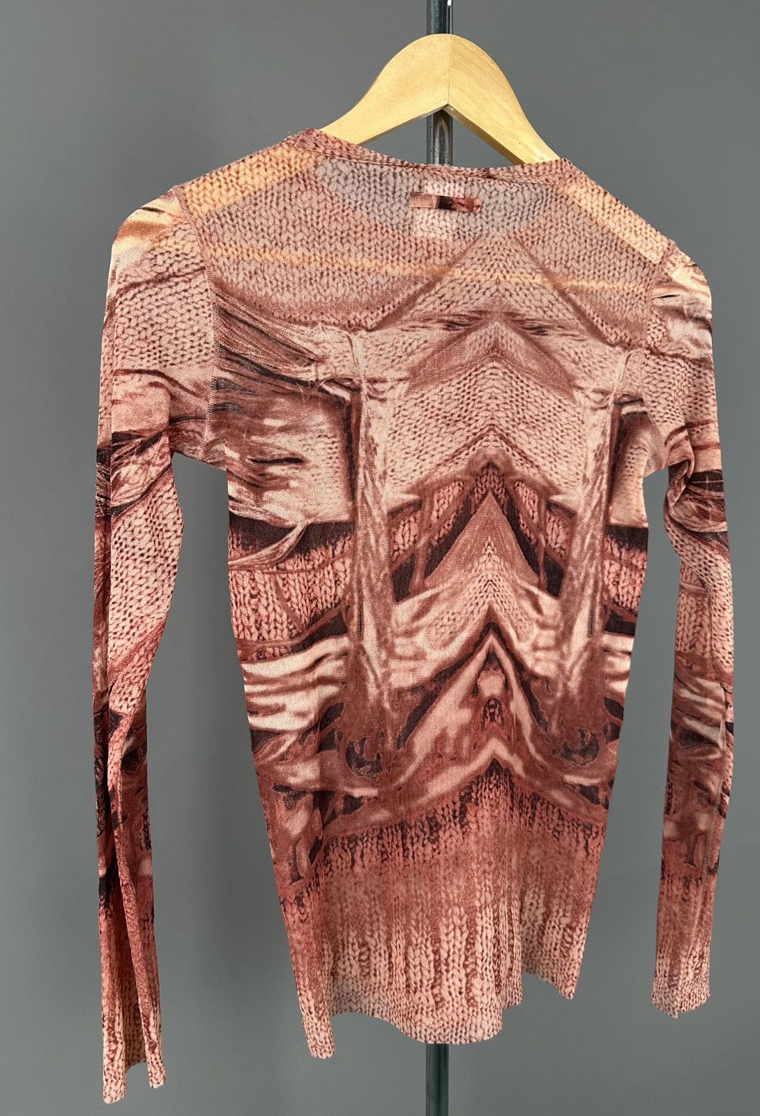 Jean Paul Gaultier Jean Paul Gaultier - 90’s Mesh Top Optical Illusion Cardigan Size M / US 6-8 / IT 42-44 - 6 Thumbnail