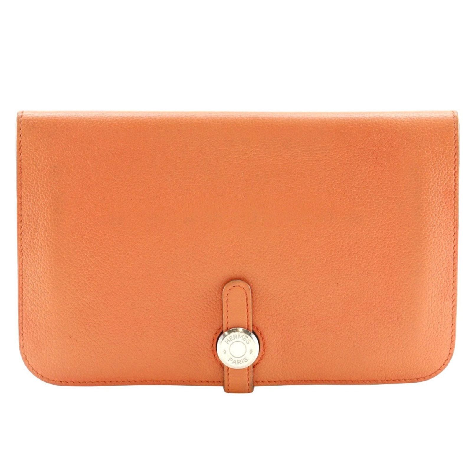 Hermès Orange Leather Dogon
