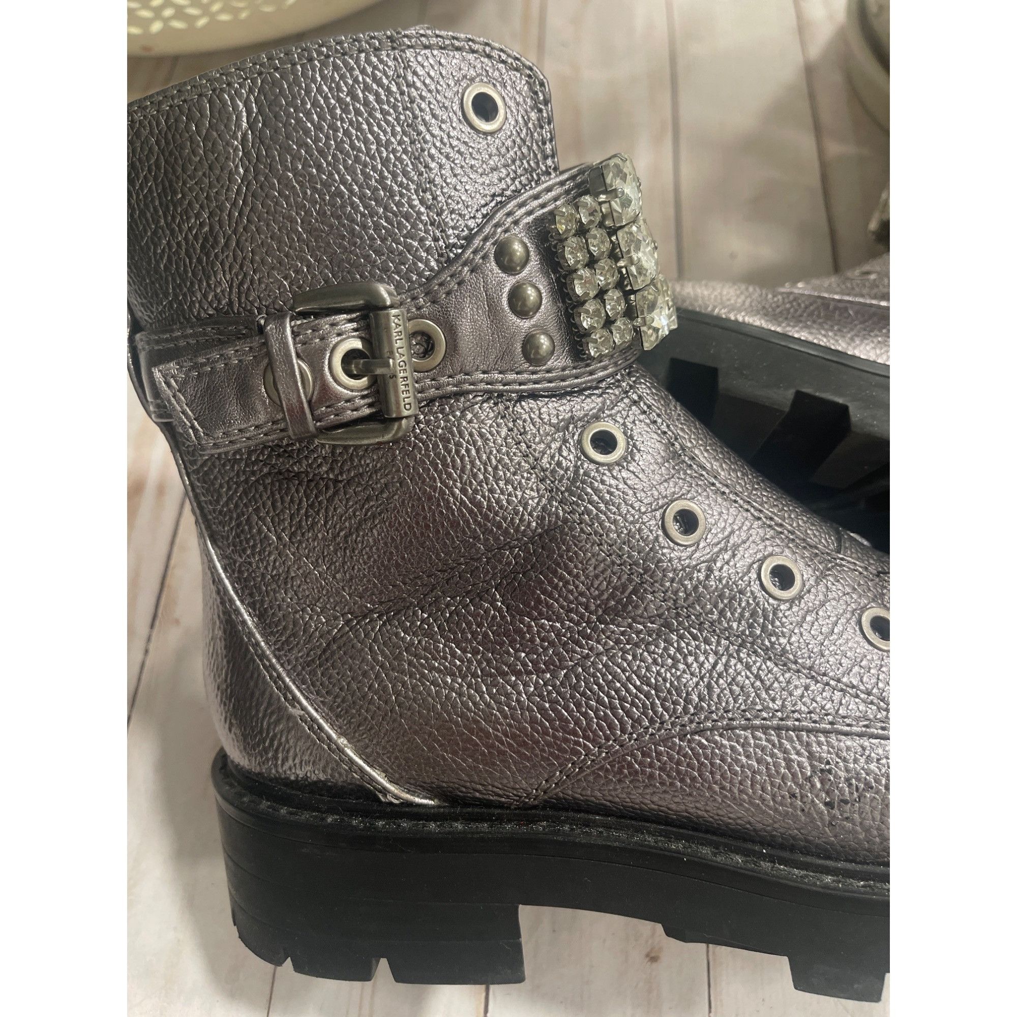 Karl Lagerfeld Karl Lagerfeld Paris Maeva Lug Sole Bootie (Women) Size US 7 / IT 37 - 9 Thumbnail