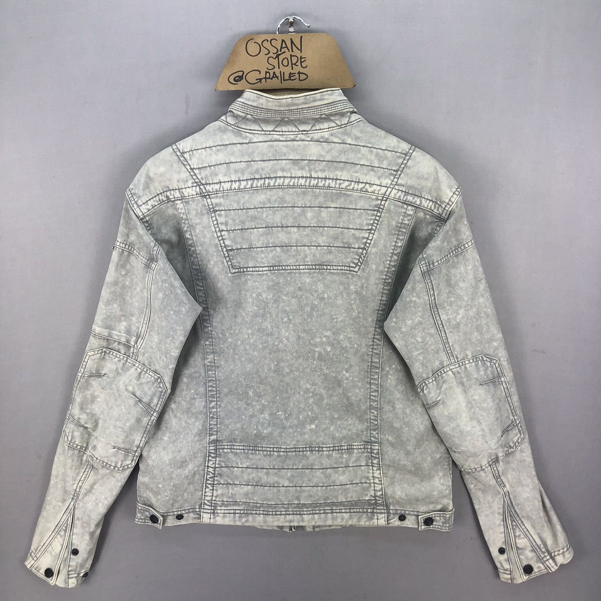 Japanese Brand Fieldcore X Nextworkerz X Cordura Acid Washed Biker Jacket Size US M / EU 48-50 / 2 - 14 Thumbnail