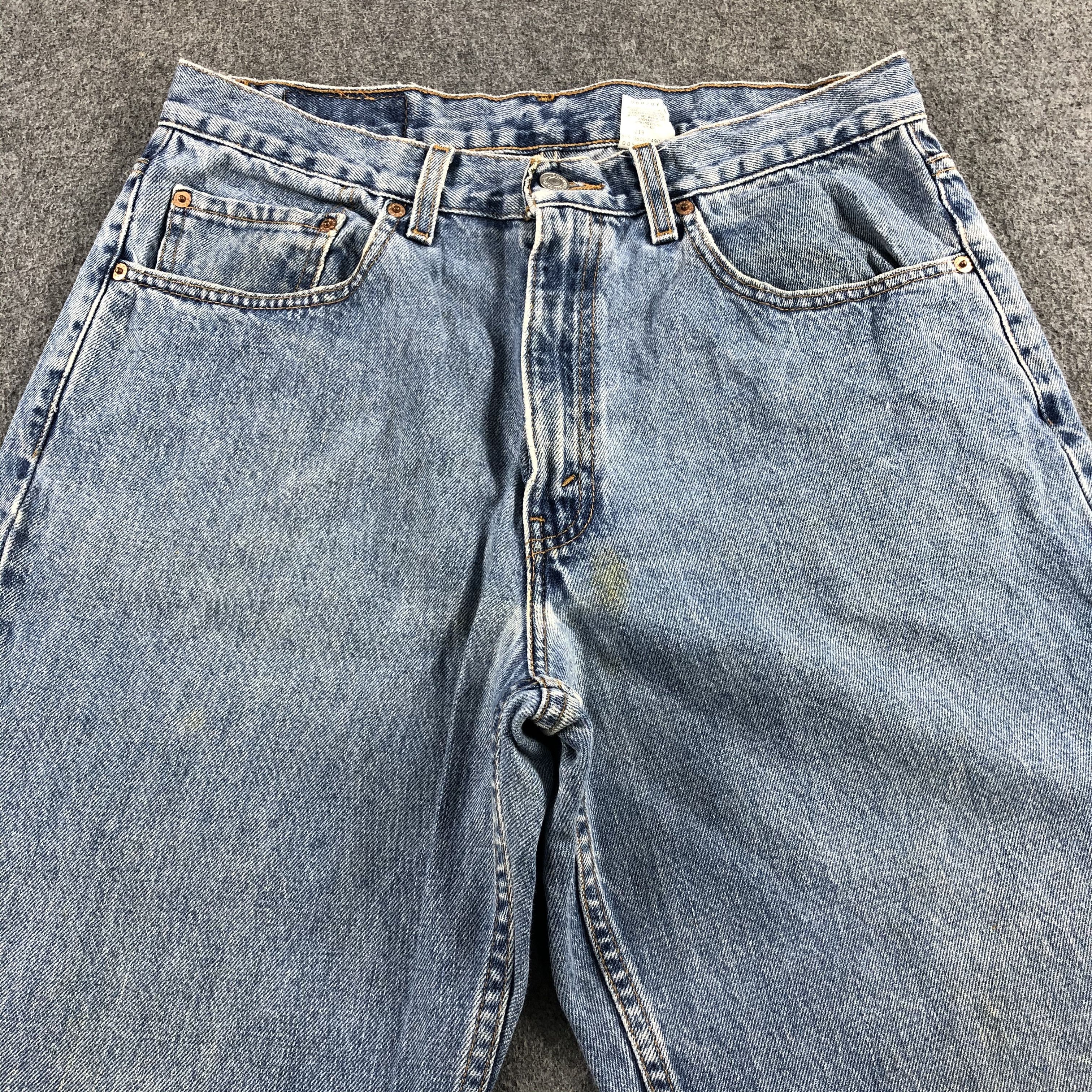 Levi's 90s Vintage Blue Wash Levis 550 Jeans-J2093 Size US 33 - 3 Thumbnail