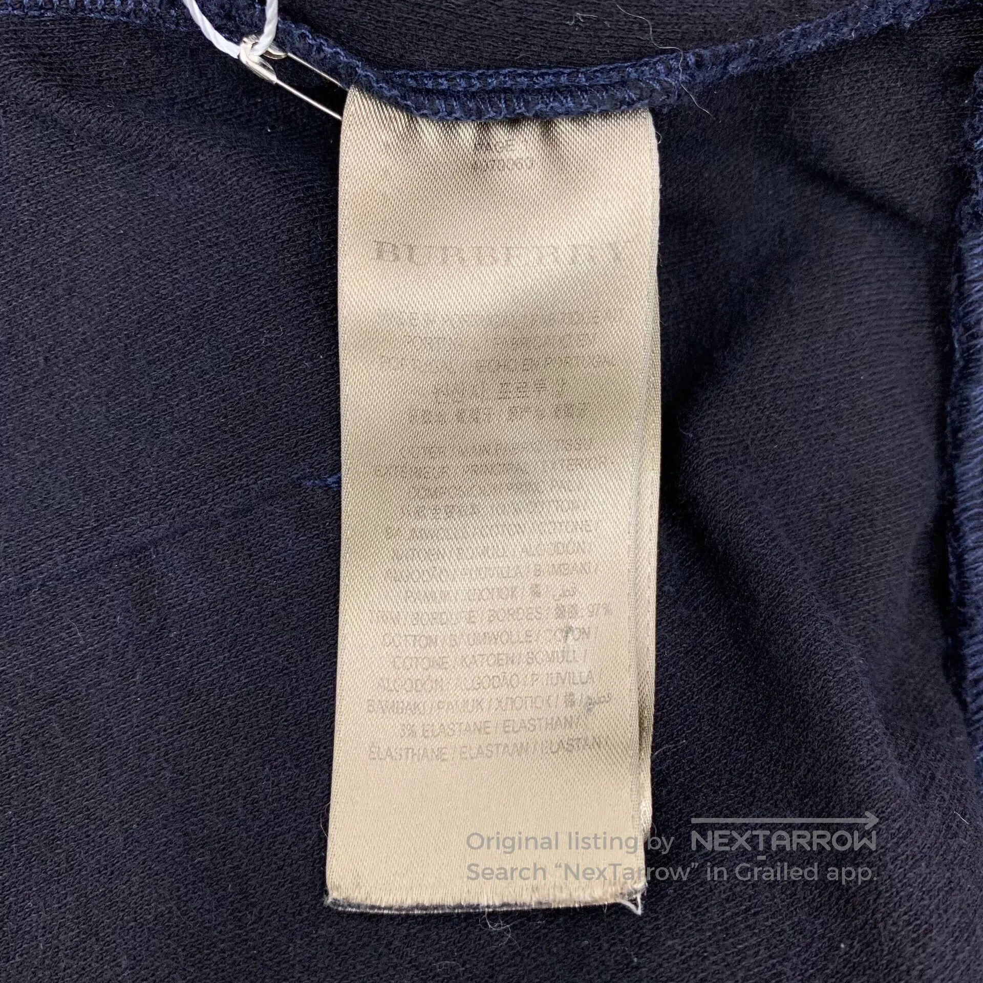 Burberry Burberry Black Cotton Drawstring Casual Trousers| Size US 27 - 6 Thumbnail