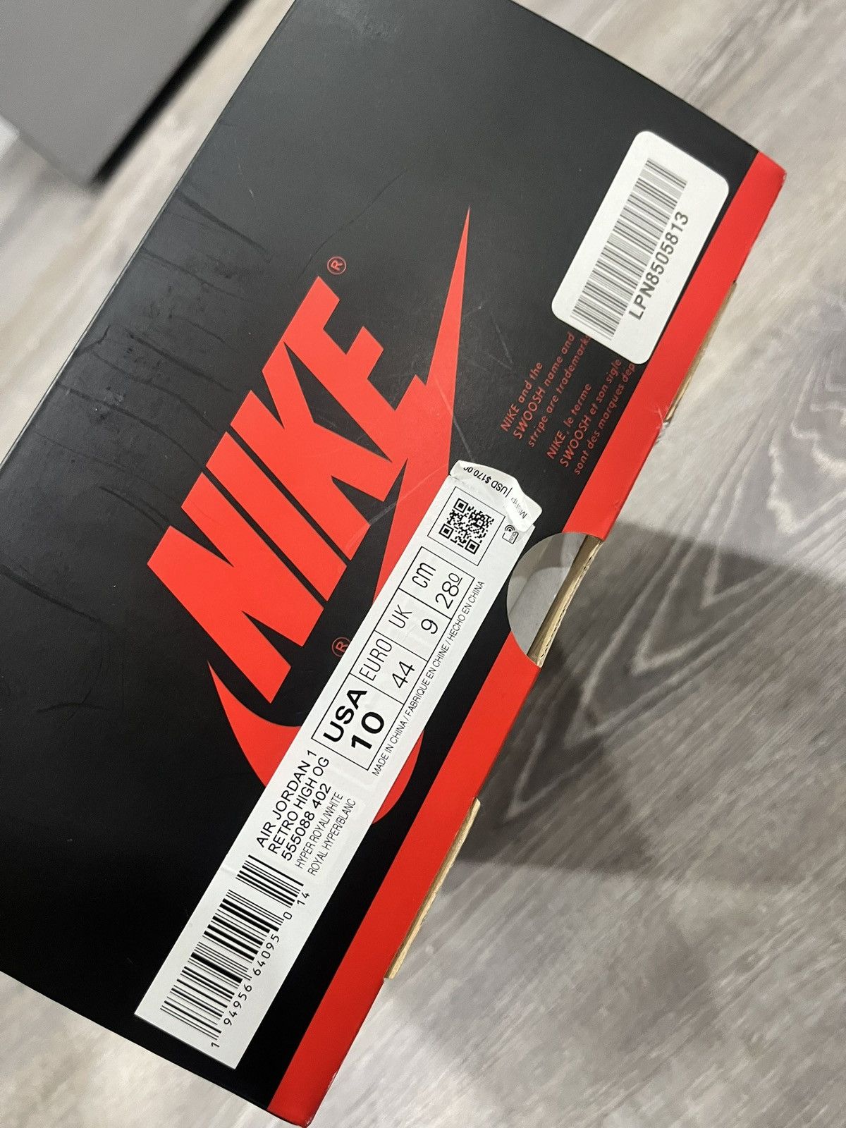 Jordan Brand Jordan 1 Hyper Royal Size US 10 / EU 43 - 8 Thumbnail
