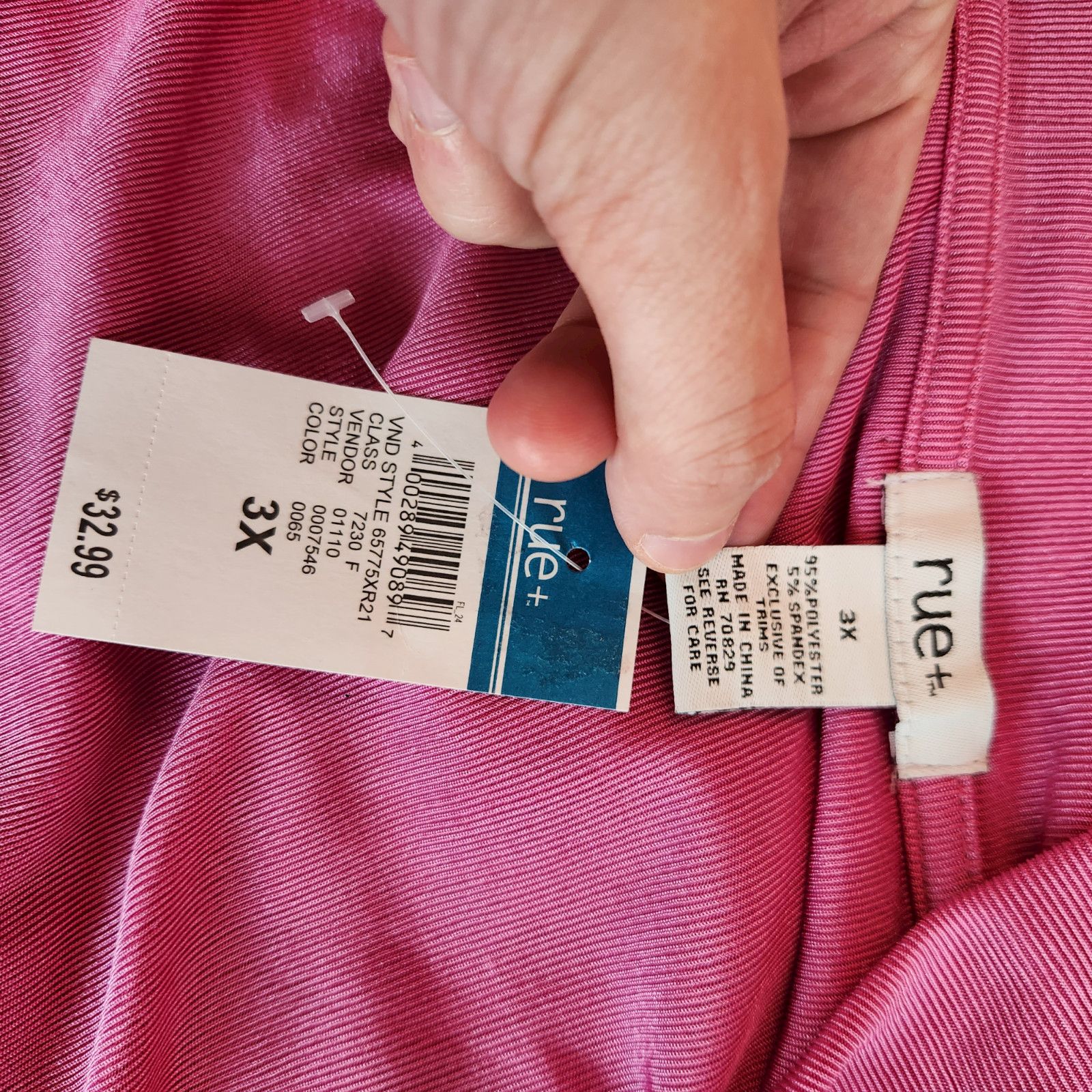 Other Rue 21 Womens 3X Purple Dress V-Neck Tie Waist Long Sleeve Size 3XL / US 20-22 - 11 Thumbnail