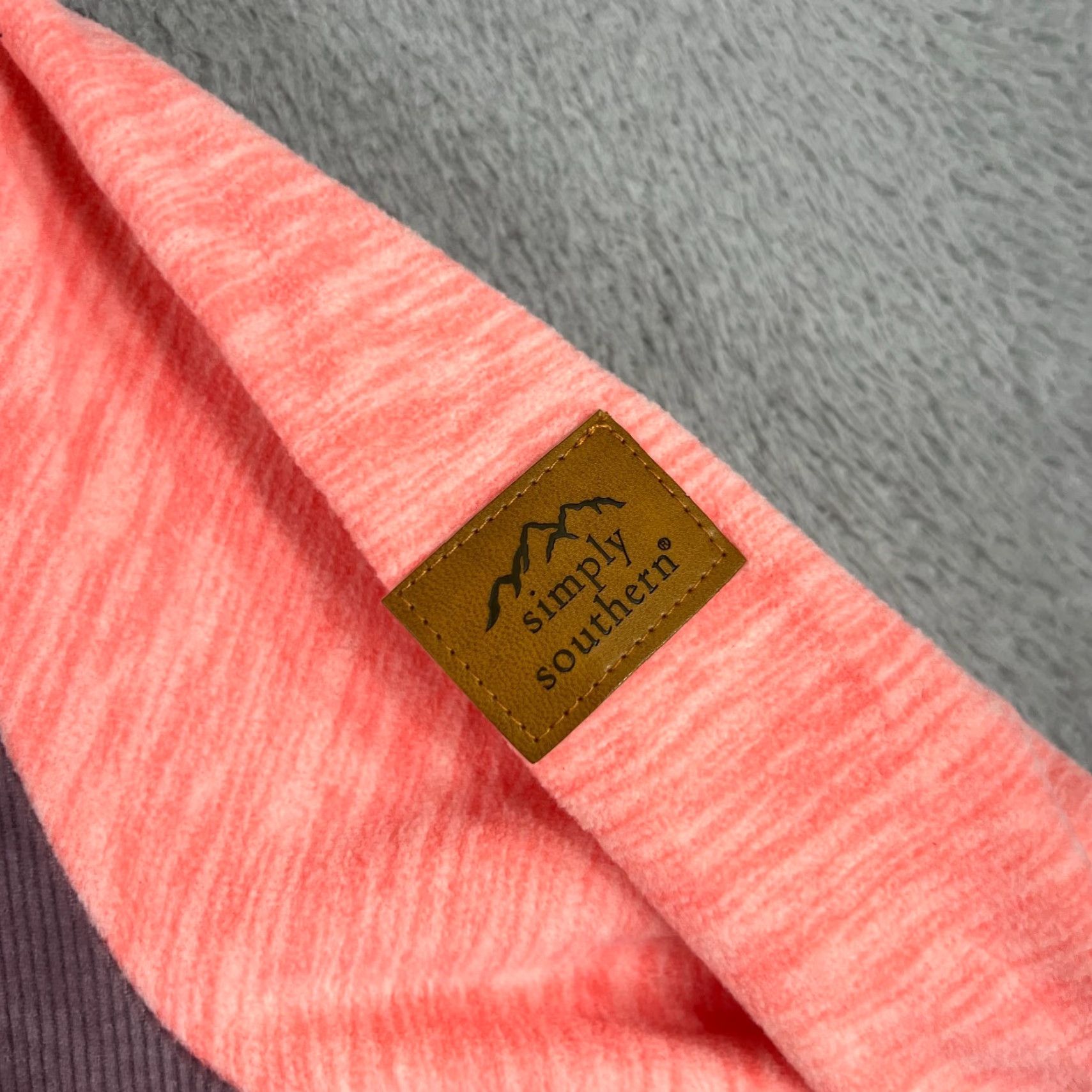 Pinko SIMPLY SOUTHERN Fleece Sweater Womens Large Pink Collared Pullover Size L / US 10 / IT 46 - 6 Thumbnail