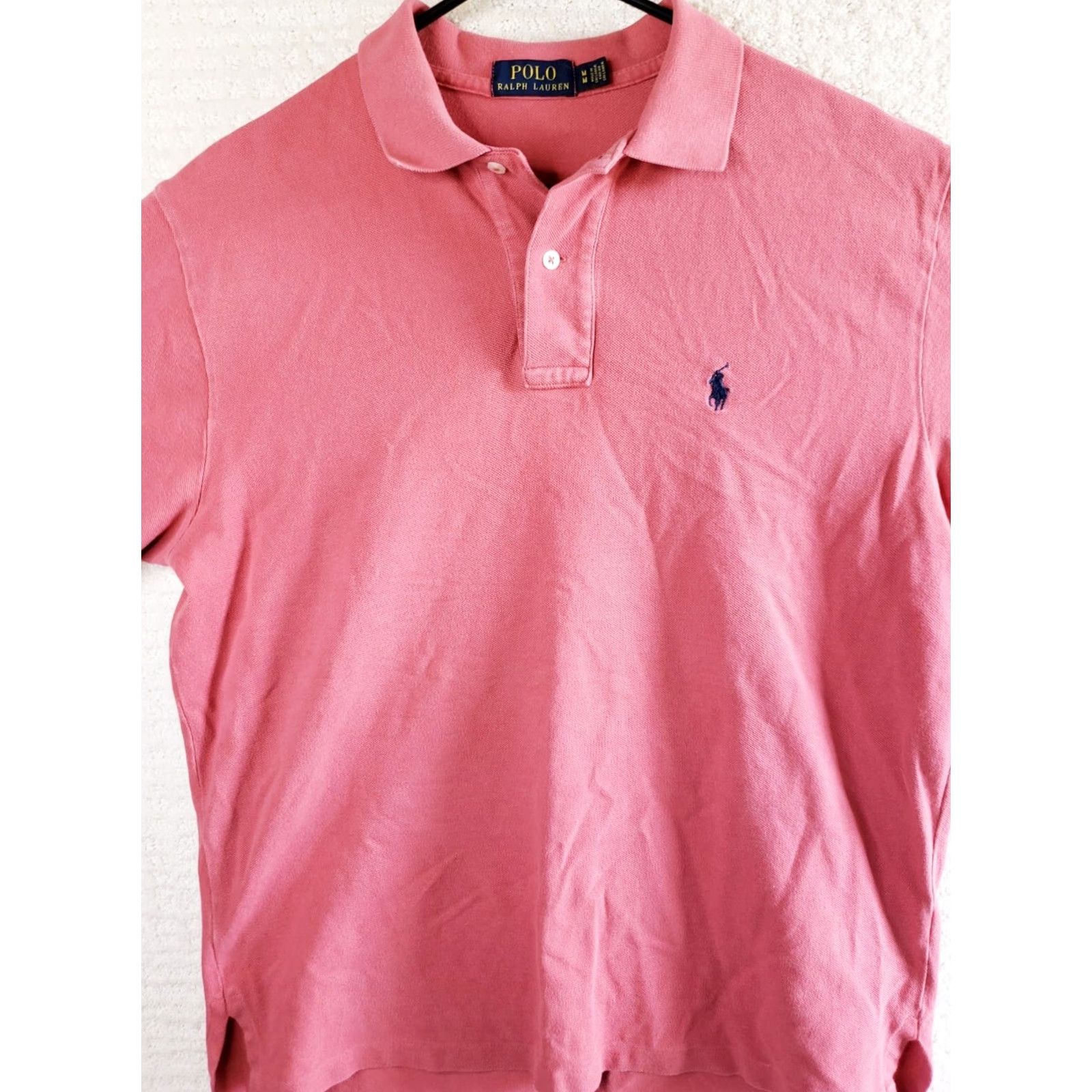 Polo Ralph Lauren VINTAGE Polo Ralph Lauren Polo Shirt Pink Navy Pony Mens M Short Sleeve Cotton Classic Logo Golf Size US M / EU 48-50 / 2 - 3 Thumbnail