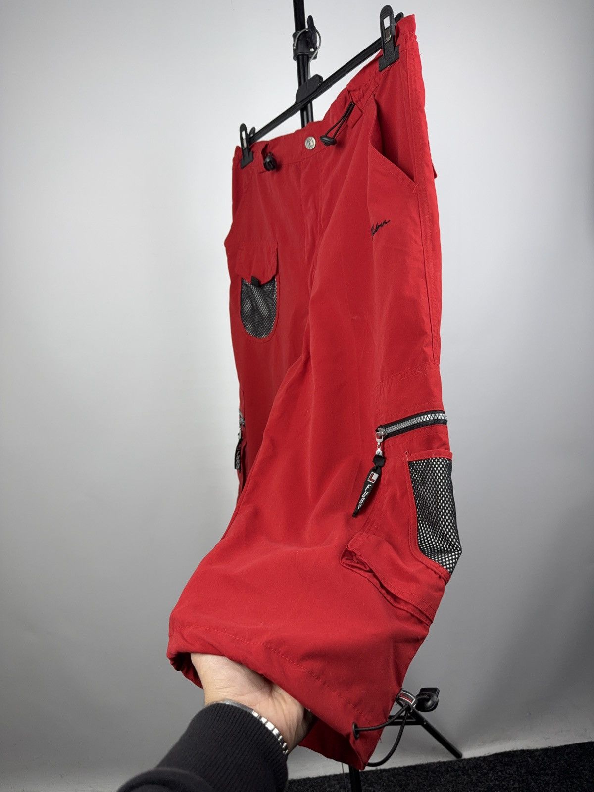 Fubu Vintage SK8 FUBU Red Cargo Capri Pants Y2K Hip Hop 🔥 M sz Size US 34 / EU 50 - 7 Thumbnail