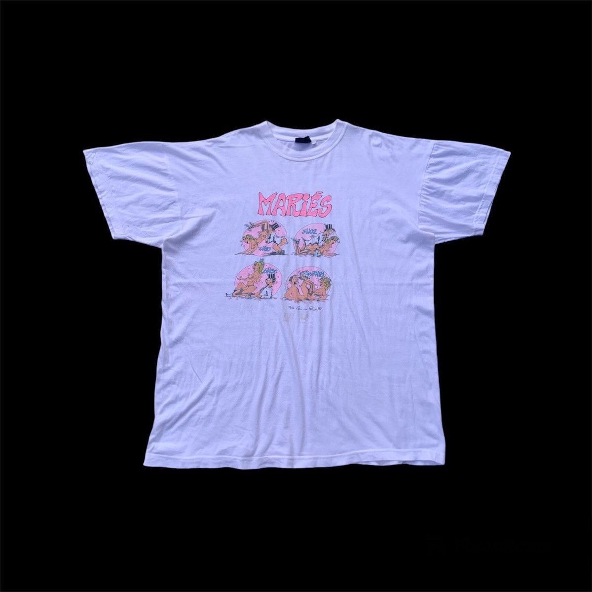 Vintage Vintage 90s Adult Humor Cartoon Graphic Porn Tee Size US XL / EU 56 / 4 - 2 Thumbnail