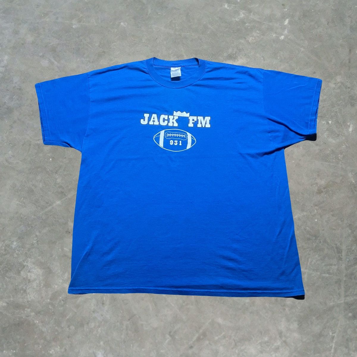 Jerzees × NFL × Vintage Vintage Jack FM 931 Lets Go Colts Radio T Shirt Size US XXL / EU 58 / 5 - 2 Thumbnail