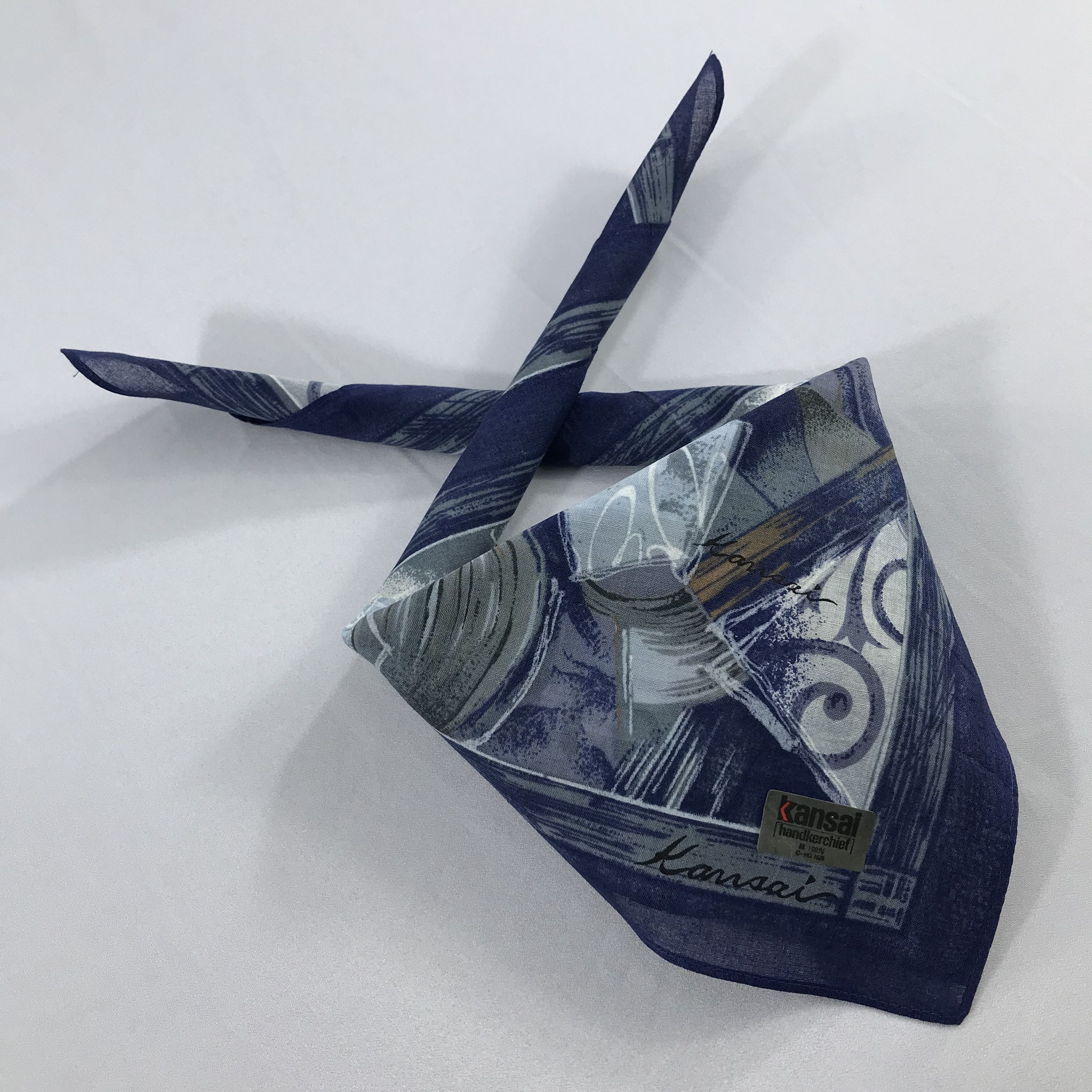 Kansai Yamamoto × Vintage Kansai Bandana / Handkerchief / Neckerchief - S2158 Size ONE SIZE - 4 Thumbnail