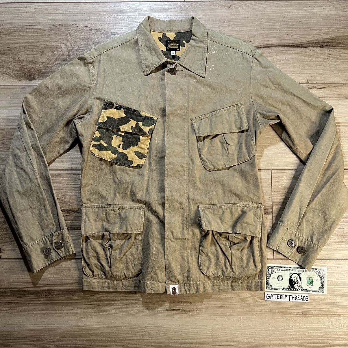 Bape Bape Vintage Chore Jacket Camo Pocket Size US M / EU 48-50 / 2 - 1 Thumbnail