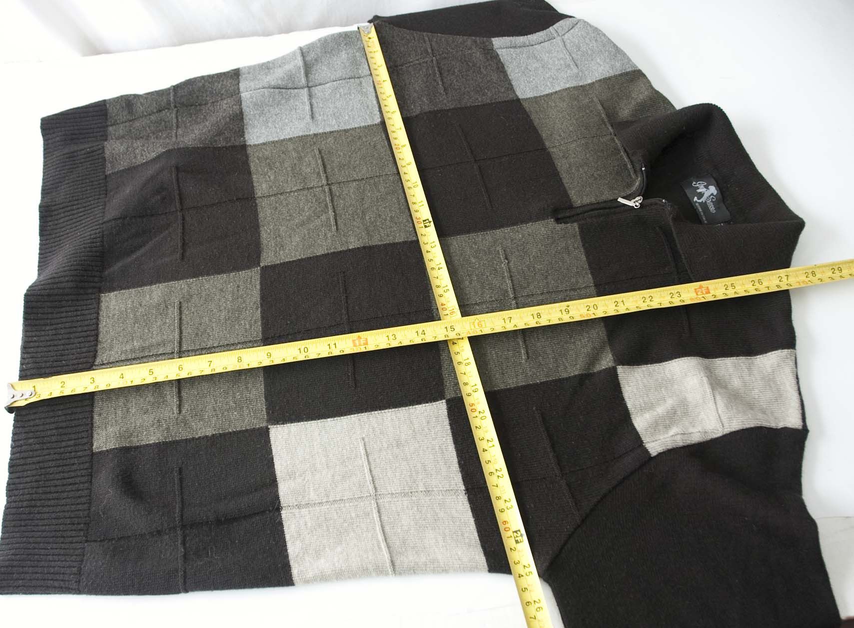 Gran Sasso Gran Sasso Sweater 1/4 Zip Size XL Black / Gray Size US XL / EU 56 / 4 - 5 Thumbnail