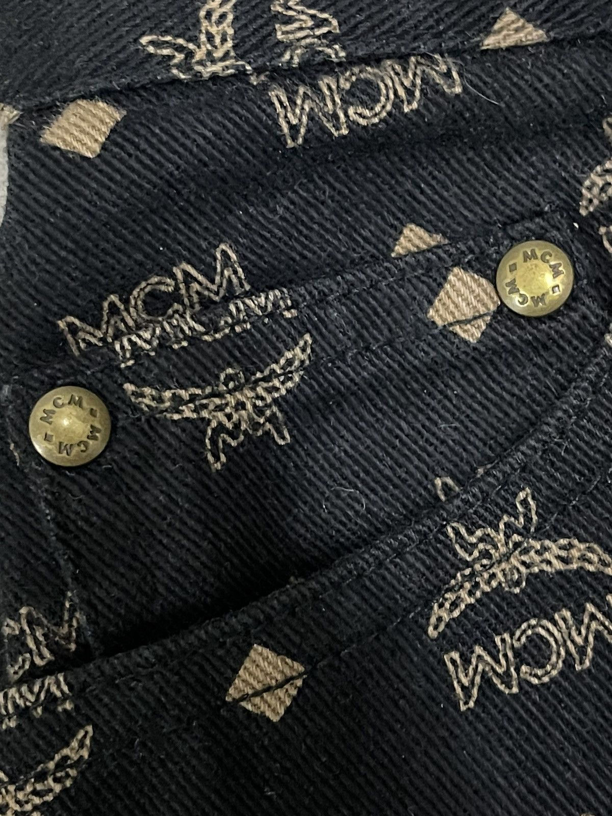 MCM Vintage MCM Legere Full Print Monogram Jeans Size US 27 - 9 Thumbnail