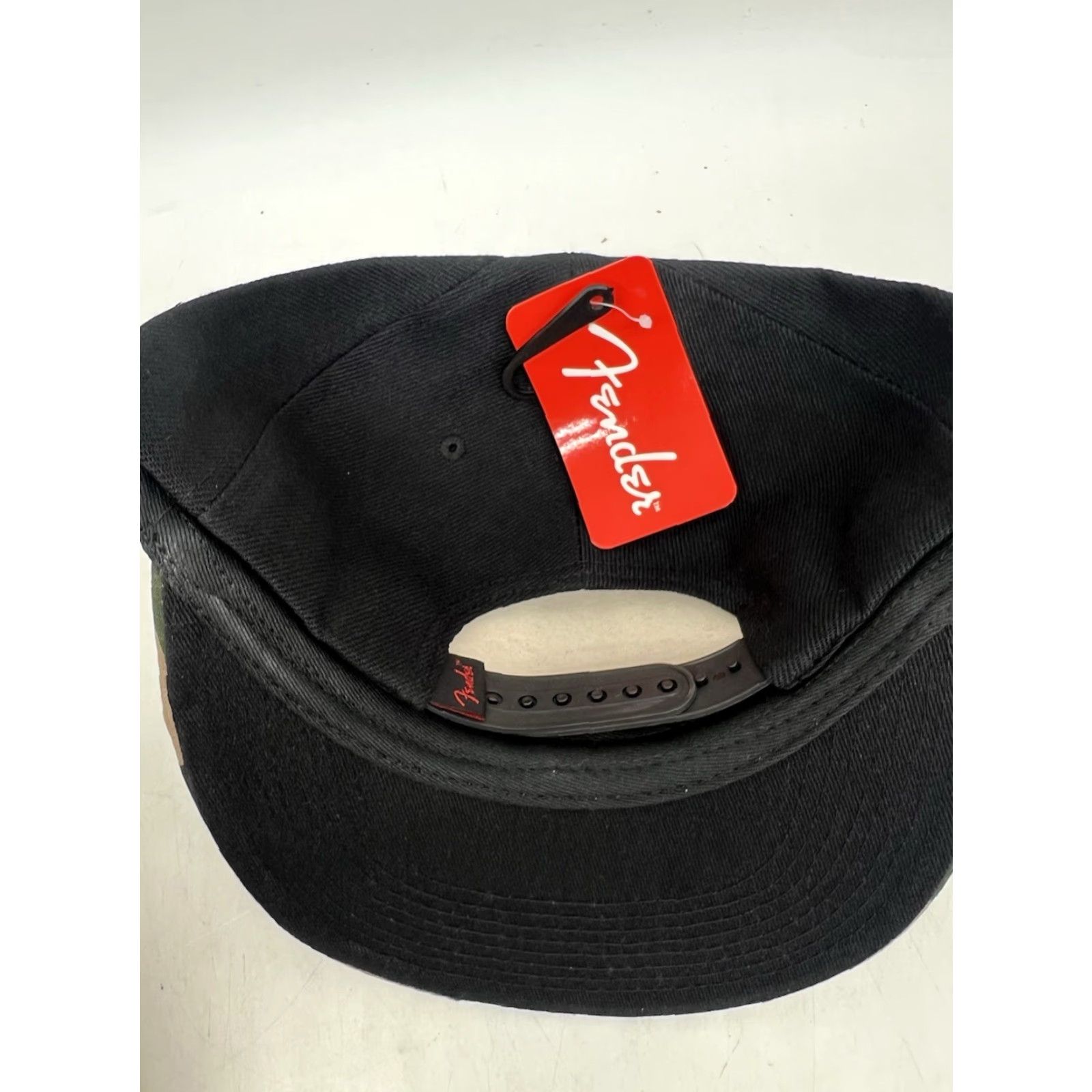 Fender Fender Guitars Hat Mens One Size Black Camouflage Flat Bill Snapback Cotton Twill Size ONE SIZE - 3 Thumbnail