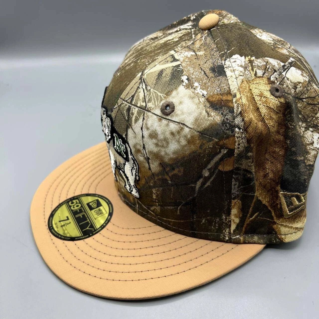 New Era Oakland Athletics Hat Men 7 3/8 Realtree Camo Fitted Cap New Size ONE SIZE - 6 Thumbnail