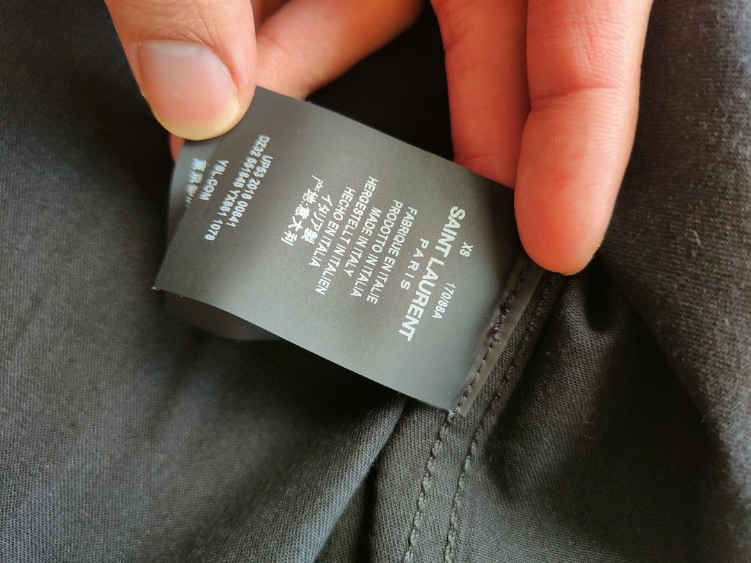 Saint Laurent Paris Saint Laurent Paris Denim Western Shirt leather collar Size US XS / EU 42 / 0 - 5 Thumbnail