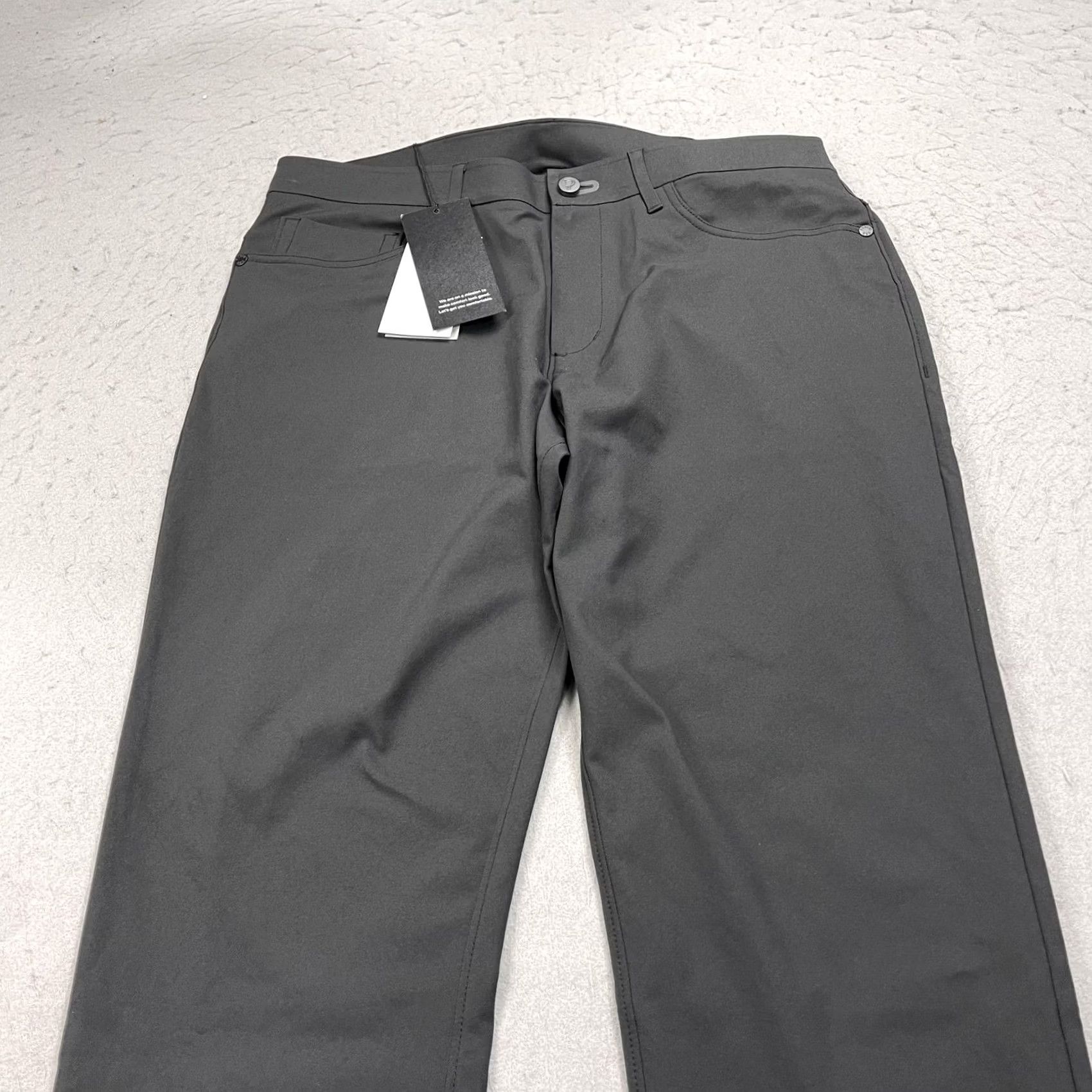 Vintage Public Rec Workday Pant 2.0 Pants Mens 32x28 Black 5-Pocket Chino Stretch Flat Front Zip Fly Modern Casual Business Wear Size US 32 / EU 48 - 3 Thumbnail