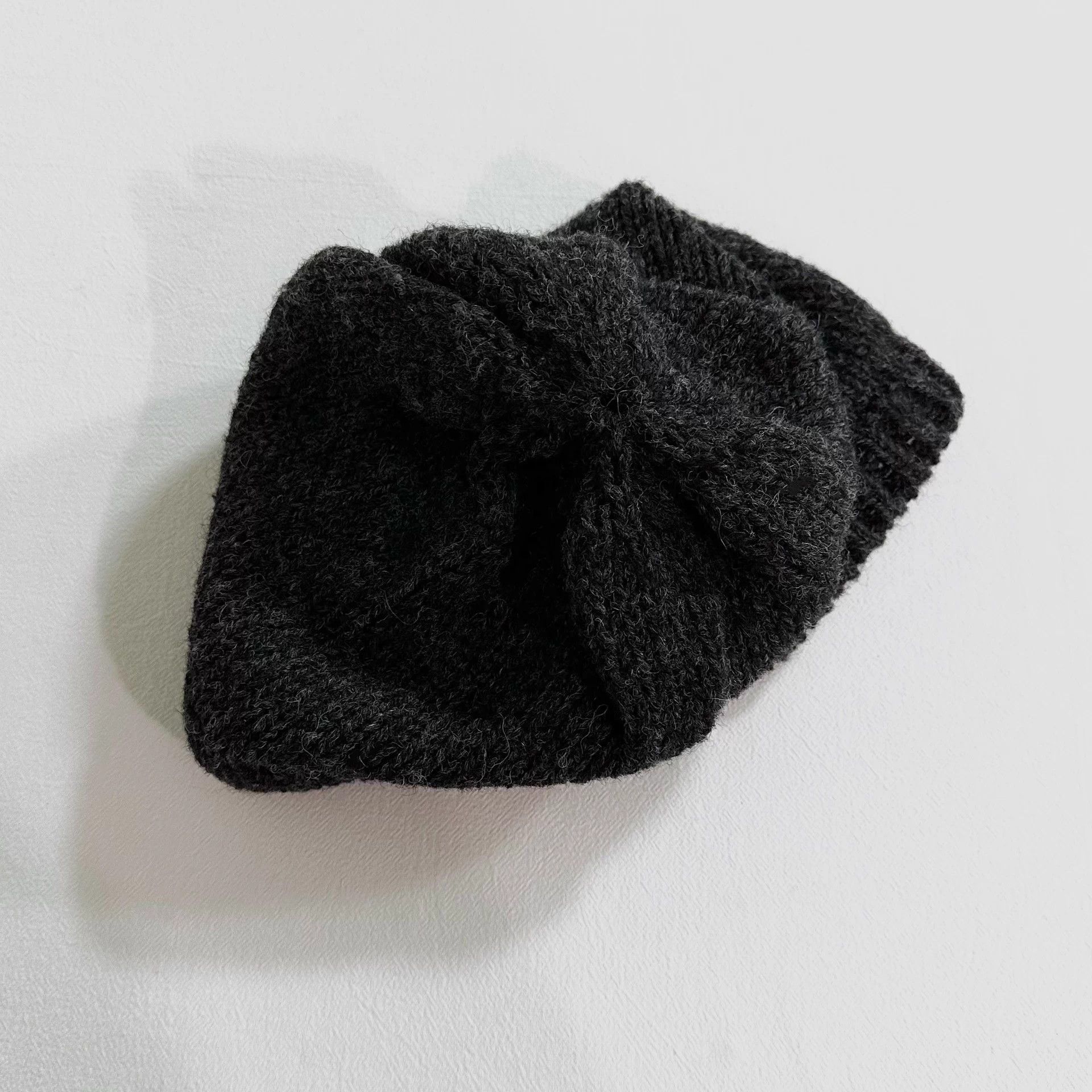 Bergfabel Bergfabel Rare Hand-Knit Wool Mountain Gray Beanie Size ONE SIZE - 3 Thumbnail