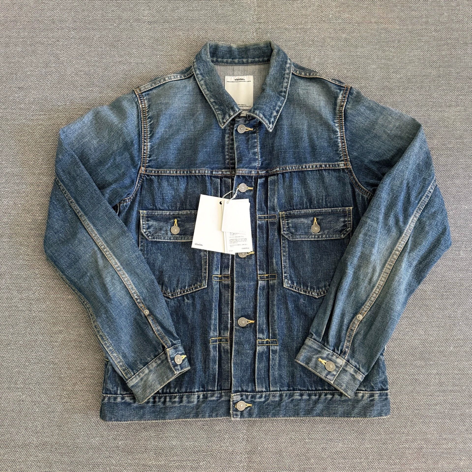 Visvim Visvim 101 16SS Type 2 Damaged Denim Jacket Size 3 Size US L / EU 52-54 / 3 - 1 Thumbnail