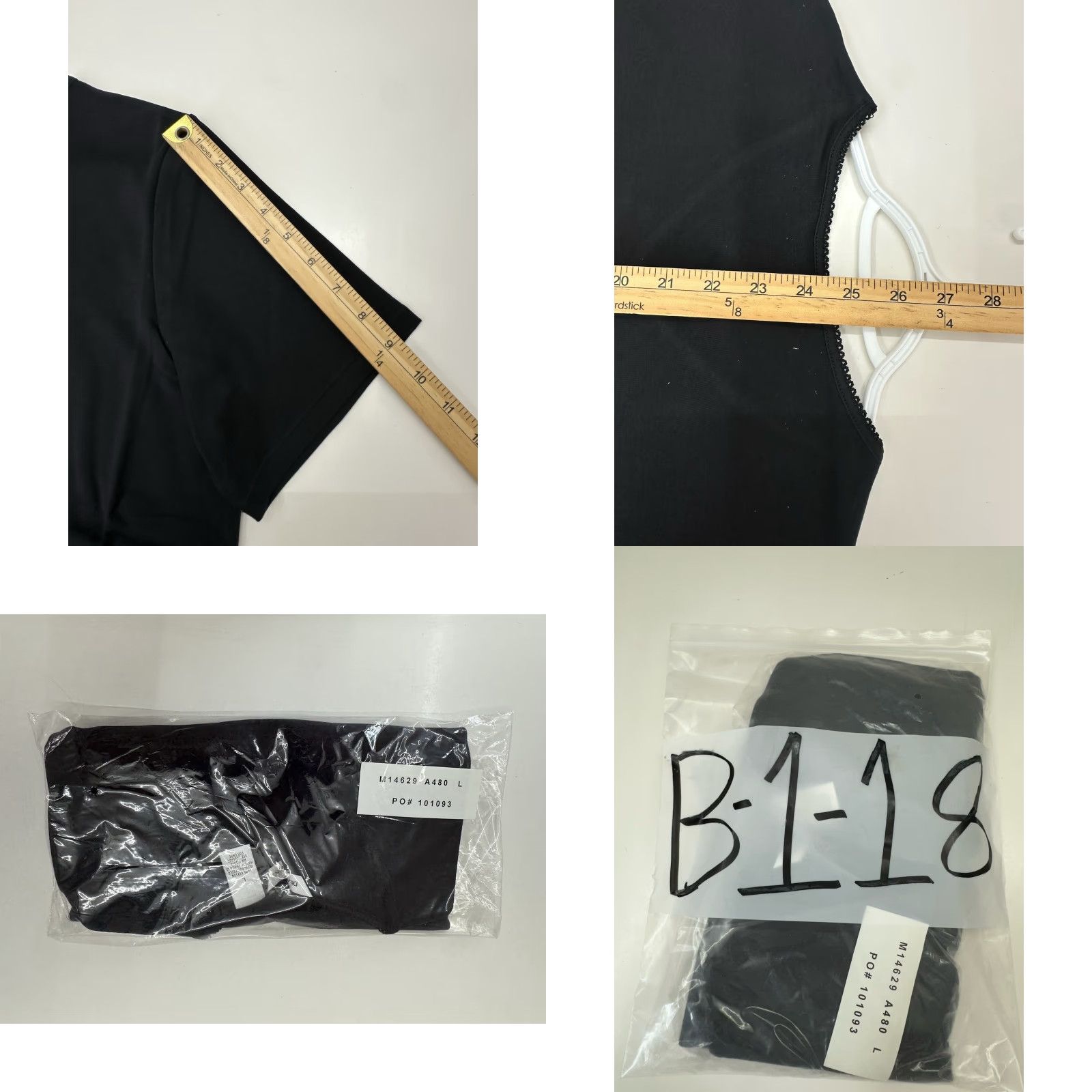 Vintage Draper's & Damon's Womens Shirt L Black Short Sleeve V-Neck M14629 Shirt Womens Large Black Short Sleeve V-Neck Size L / US 10 / IT 46 - 8 Thumbnail