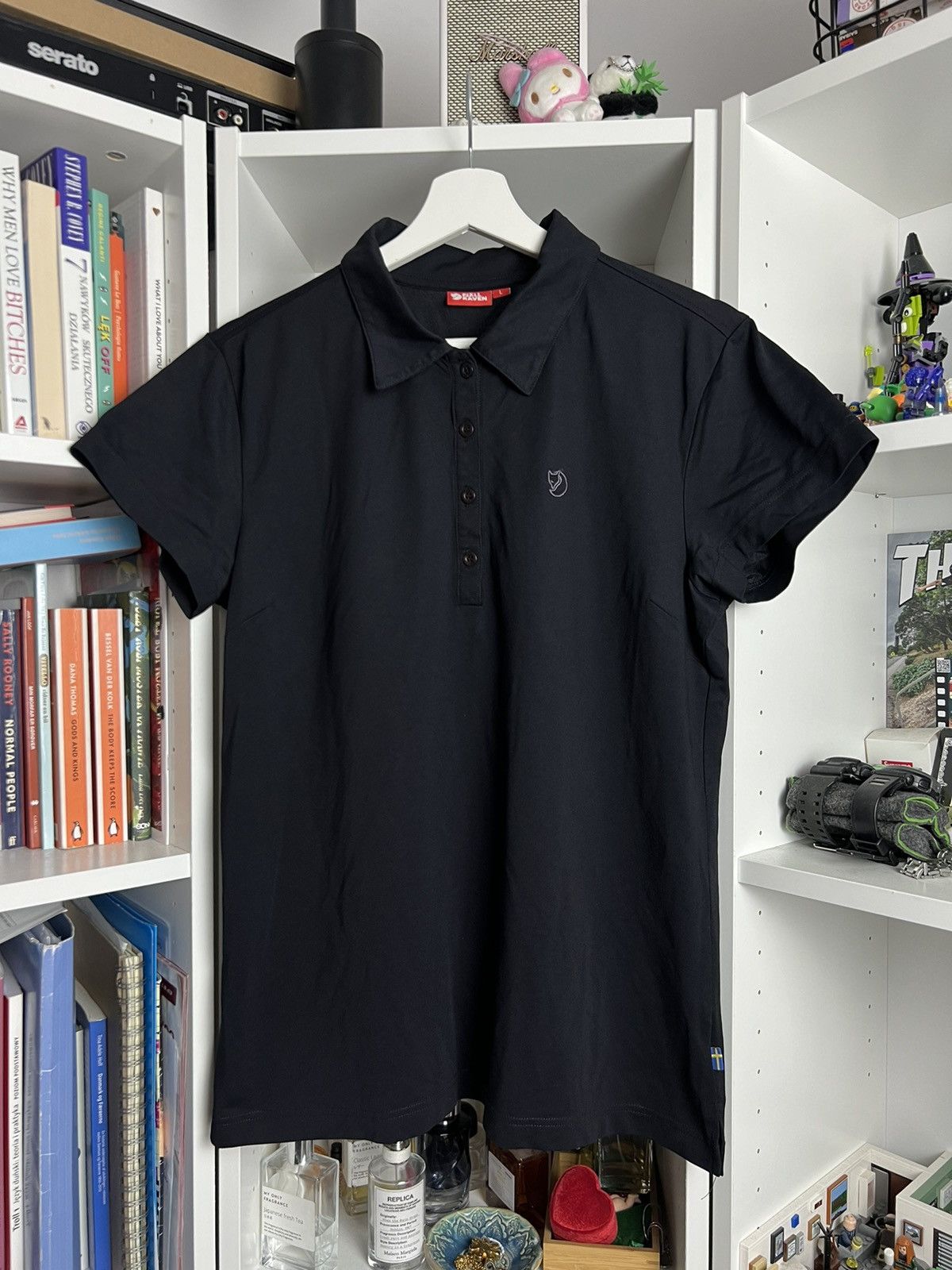 Fjallraven Fjallraven small logo black polo t-shirt L gorpcore outdoor Size L / US 10 / IT 46 - 1 Thumbnail