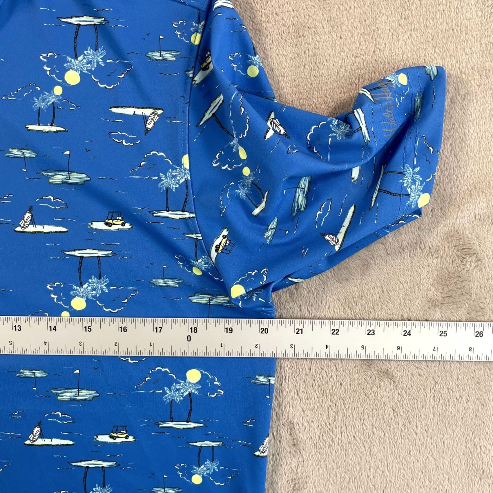 Vintage Walter Hagen Polo Shirt Men Small Sea Blue Performance NWT Golf Polo Shirt Sea Blue MENS Regular Fit Short Sleeve Polyester Spandex Size US S / EU 44-46 / 1 - 7 Thumbnail
