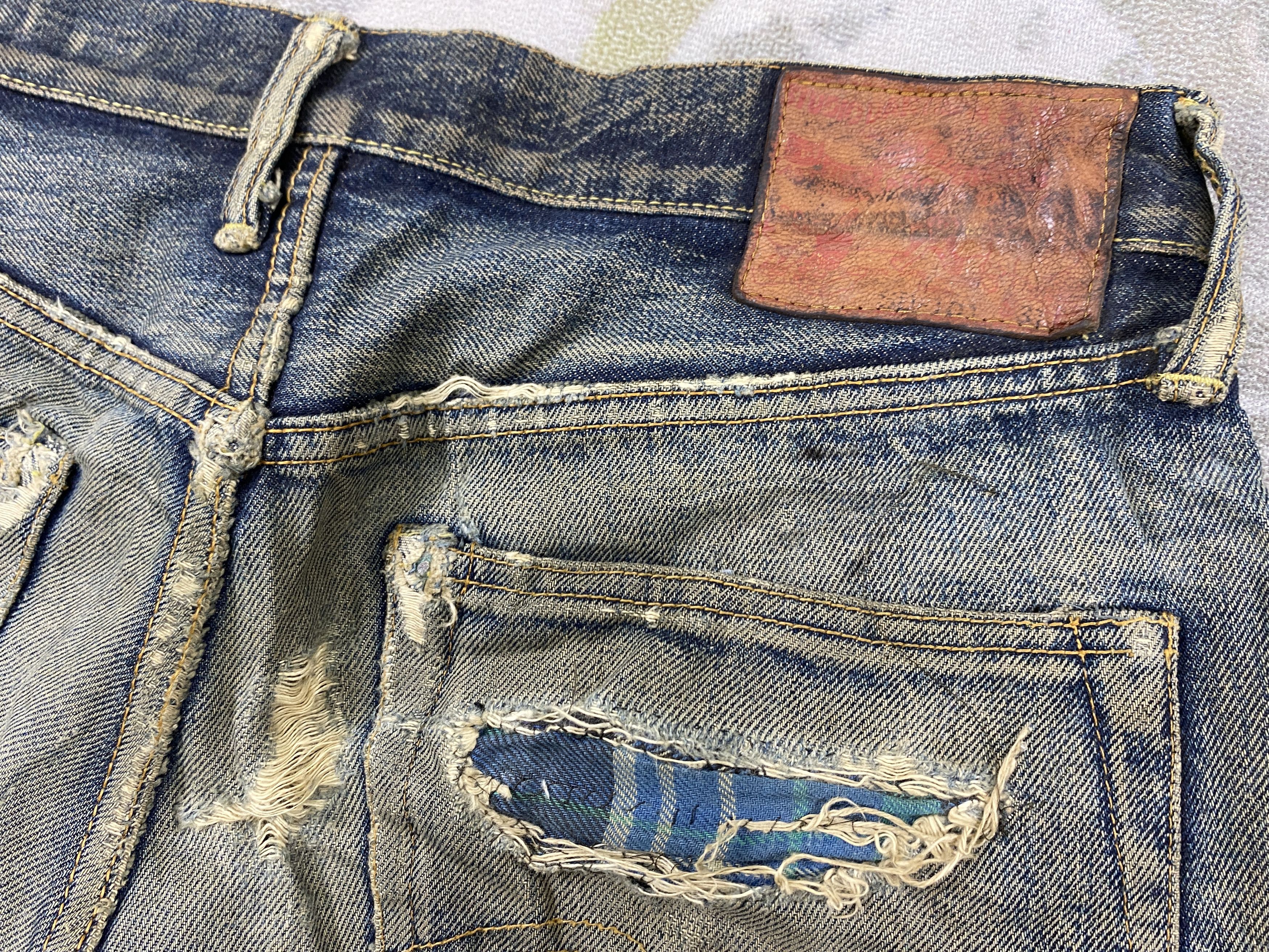 If Six Was Nine Vintage Redline Studio D'Artisan Jeans 31x27 Denim- JN3927 Size US 31 - 11 Thumbnail