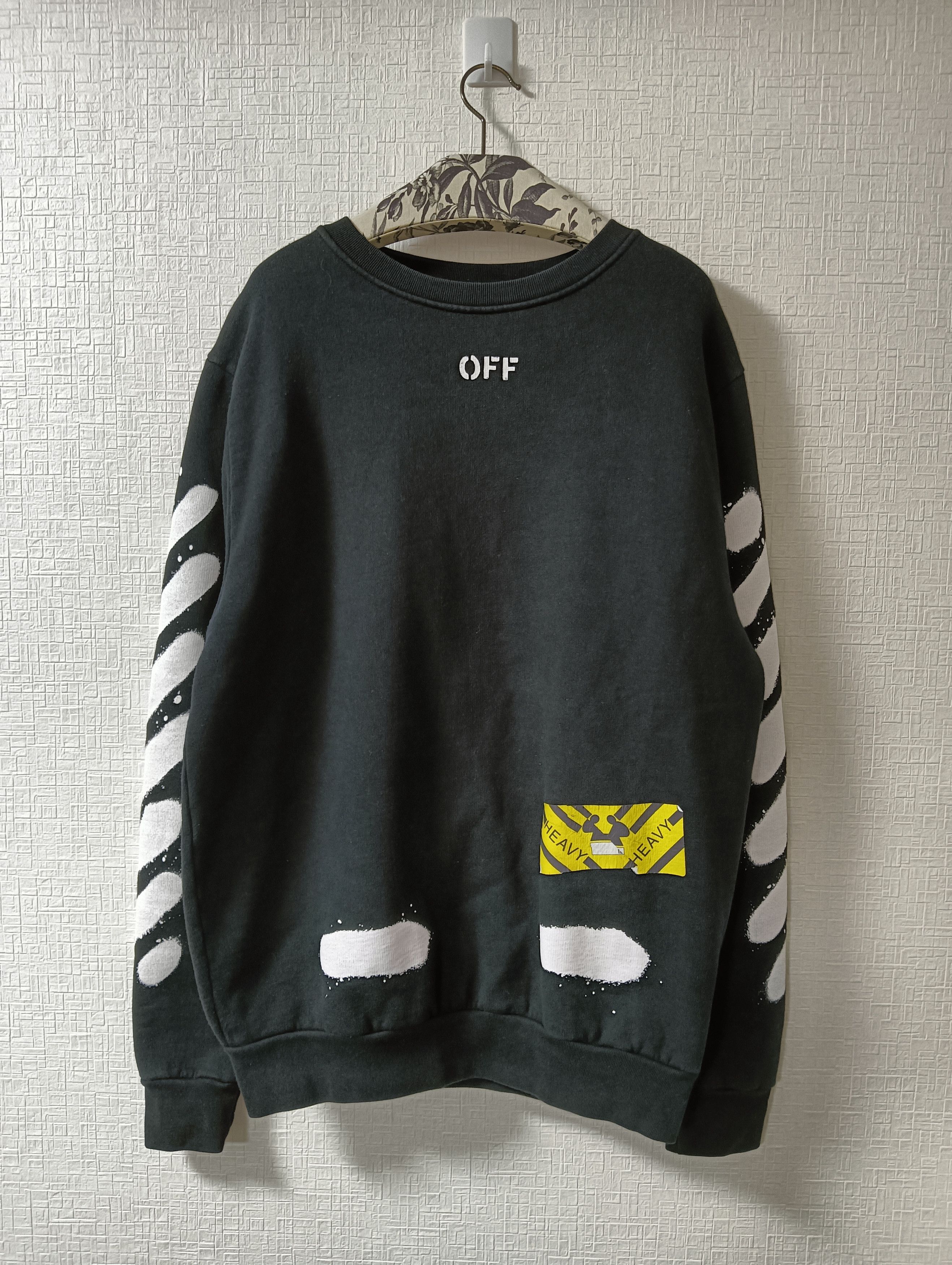 Off-White Diagonal Spray Sweatshirt Size US M / EU 48-50 / 2 - 2 Thumbnail