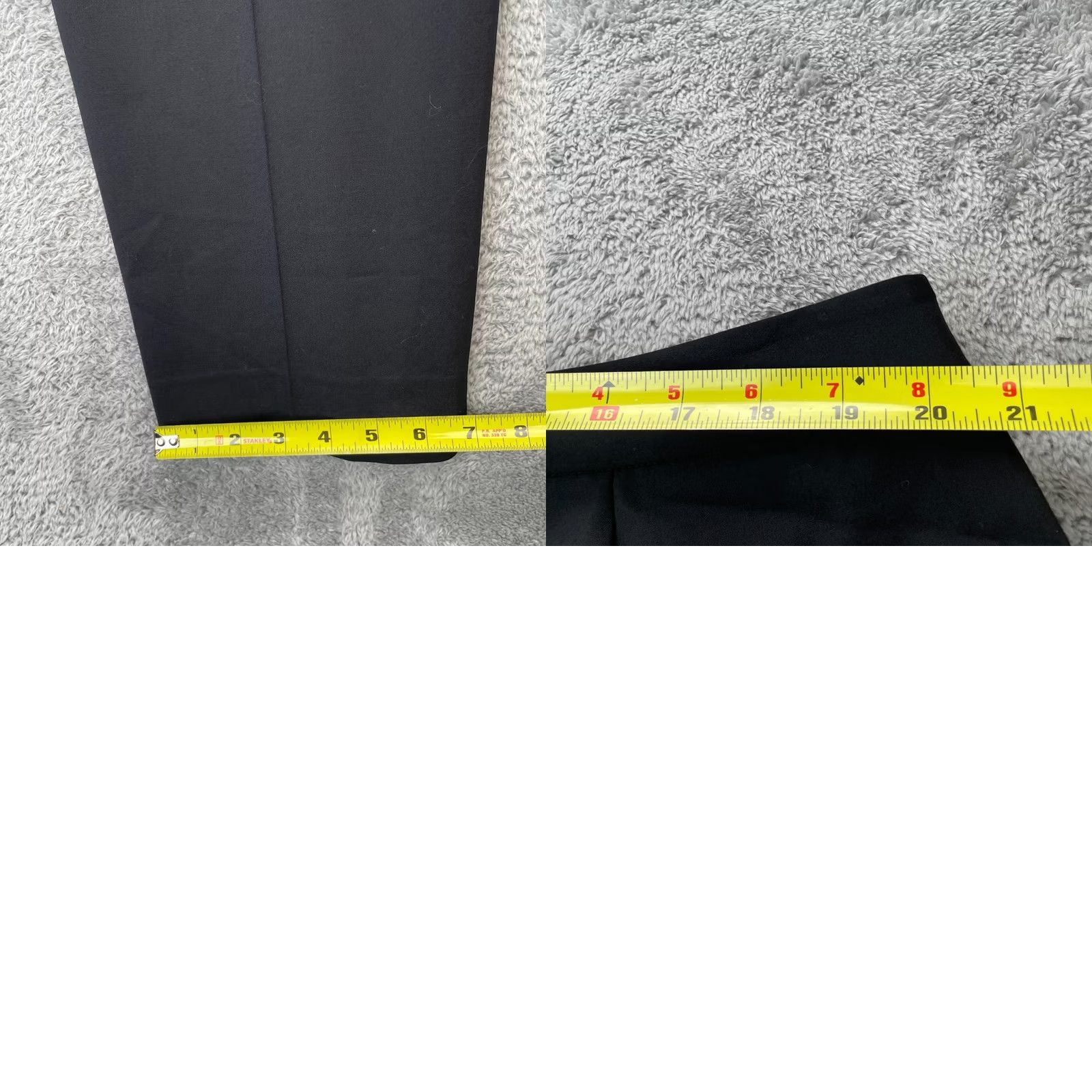 Vintage Lafayette 148 New York Pants Womens 18 Black Irving Virgin Wool Blend Stretch Dress Pants Size 28" / US 6 / IT 42 - 8 Thumbnail