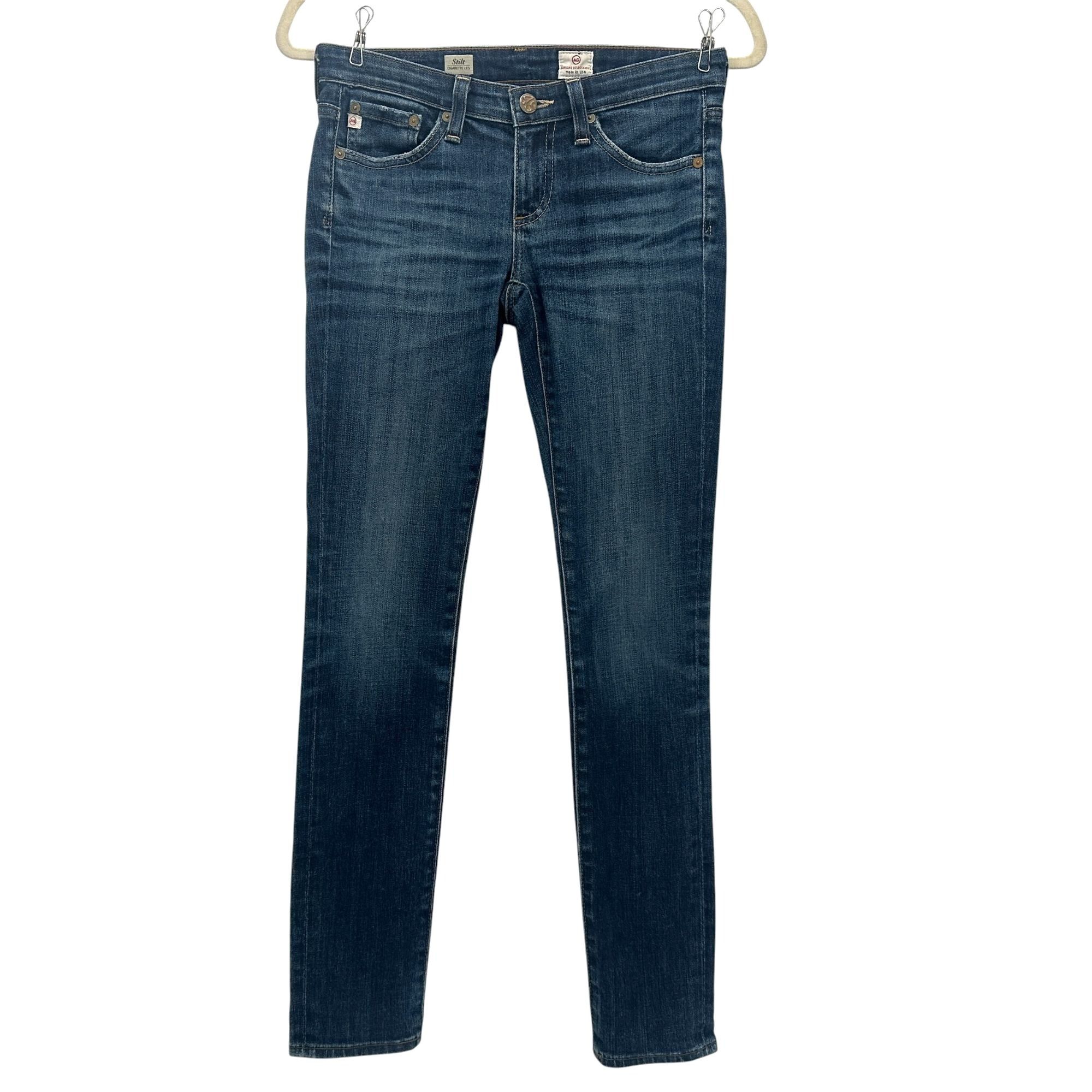 AG Adriano Goldschmied AG Adriano Goldschmied Womens 24 Jeans Stilt Cigarette Leg Size 28" / US 6 / IT 42 - 1 Thumbnail