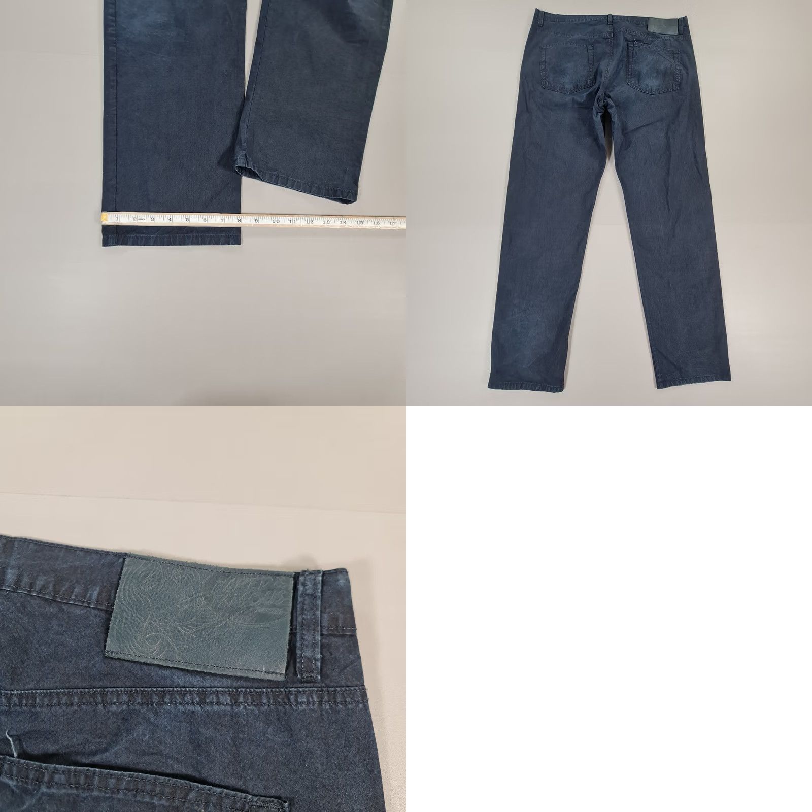 Vintage Naked & Famous Denim Jeans Blue W40 L33 Easy Guy 5.5oz Ultralight Tech Denim Jeans Relaxed Regular Mens 40x33 Blue Vintage? Size US 40 / EU 56 - 8 Thumbnail