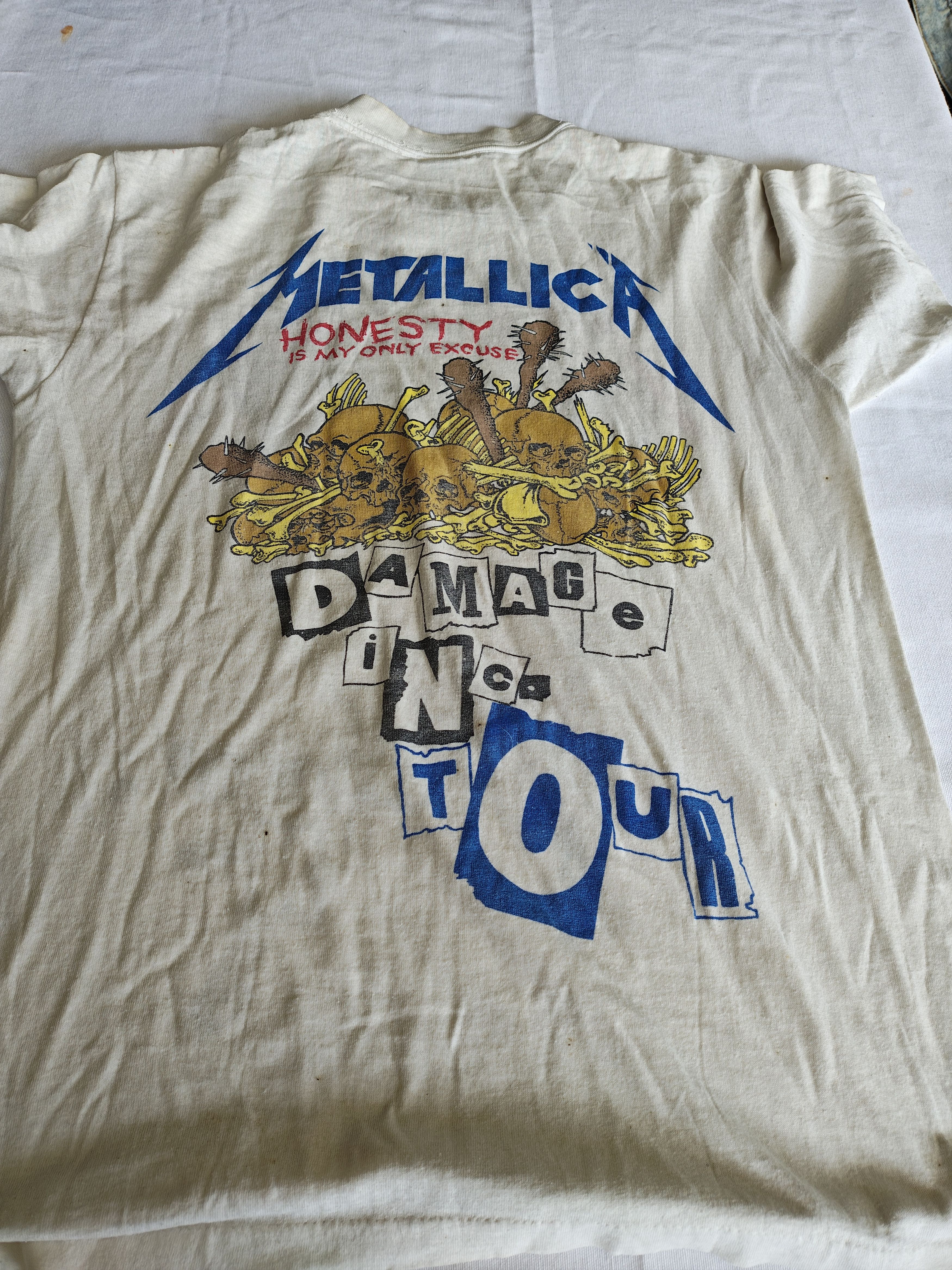 Vintage Vintage 1986 Metallica Damage Inc. Pushead Tour Shirt OG Size US XS / EU 42 / 0 - 4 Thumbnail