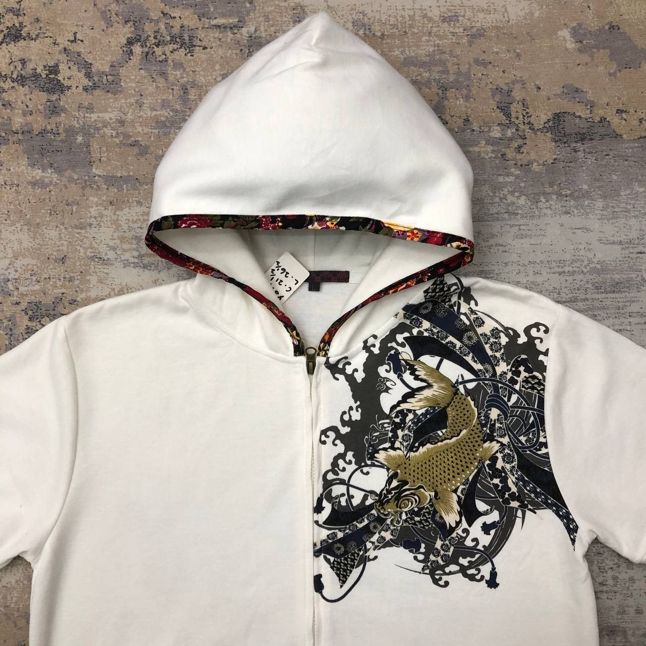 Japanese Brand Y399 JAPAN SUKAJAN KOI HOODIE Size L / US 10 / IT 46 - 4 Thumbnail