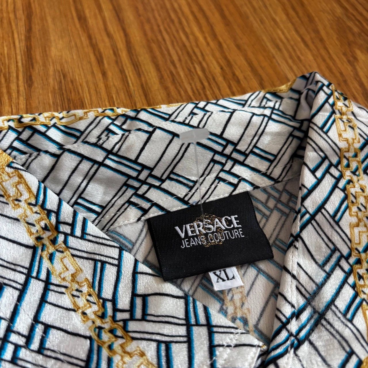 Versace Jeans Couture Versace Jeans Men's Medusa Overprint Shirt Buttom Up Size US XL / EU 56 / 4 - 4 Thumbnail