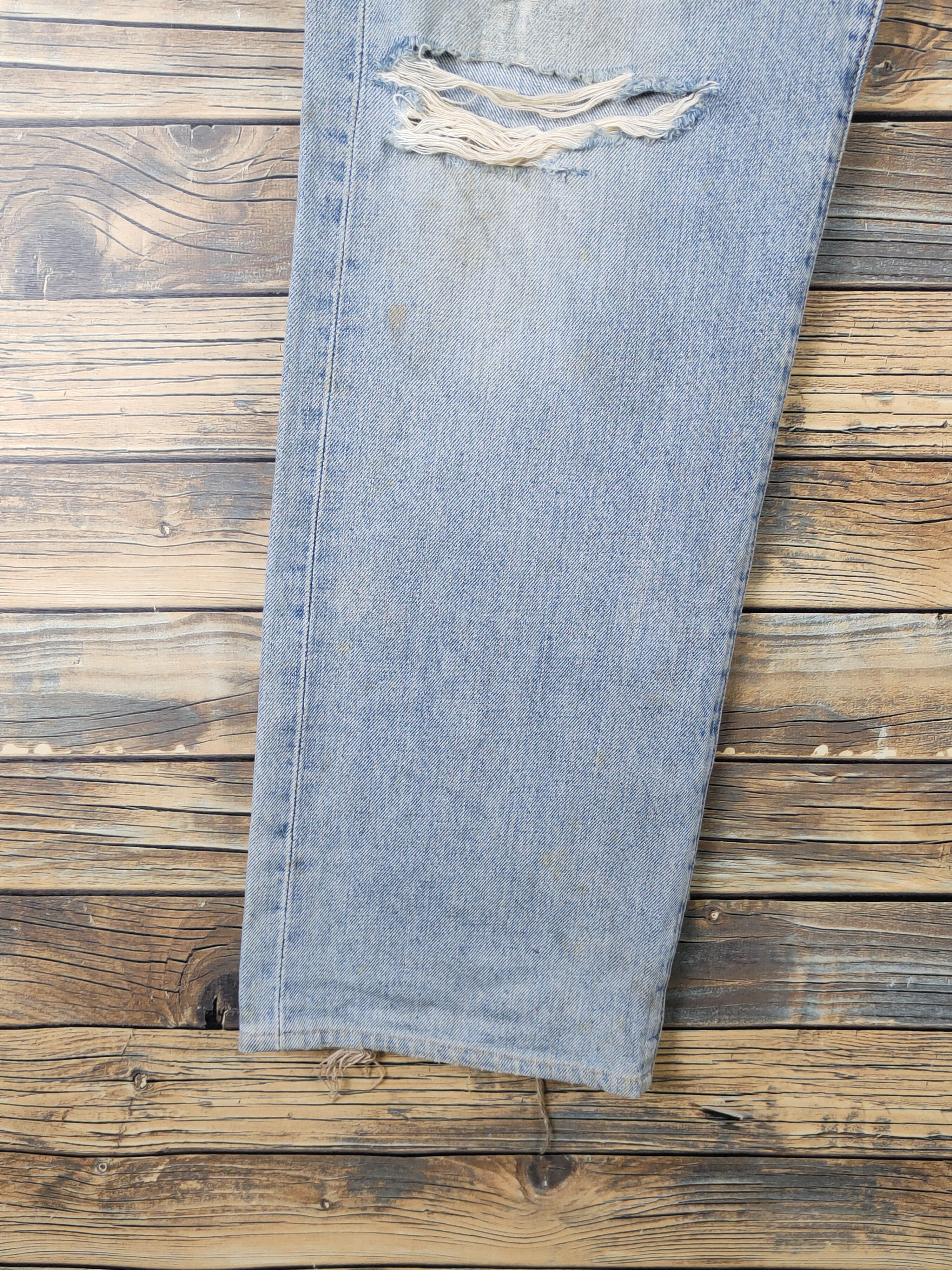 Levi's Levi's vintage selvedge faded Distressed Ripped denim #W1490 Size US 32 / EU 48 - 4 Thumbnail
