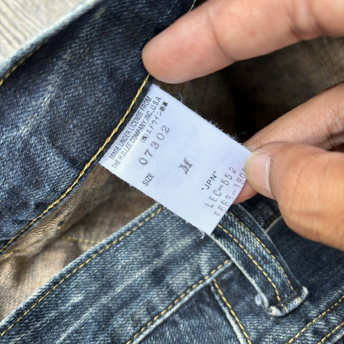 If Six Was Nine × Le Grande Bleu (L.G.B.) Vintage 90's LEE flare bootcut jeans Size US 32 / EU 48 - 8 Thumbnail